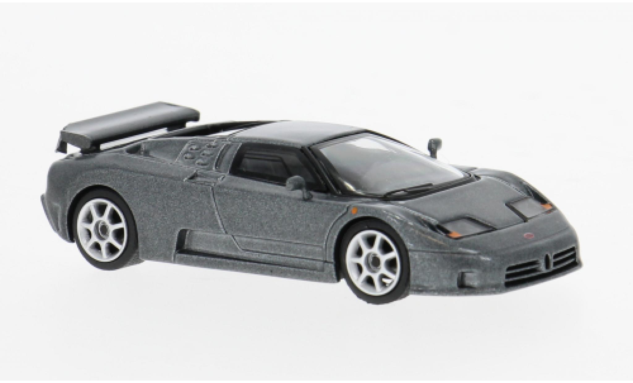 Bugatti EB110 Mini GT Super Sport grau 1995 1:64 modellautos