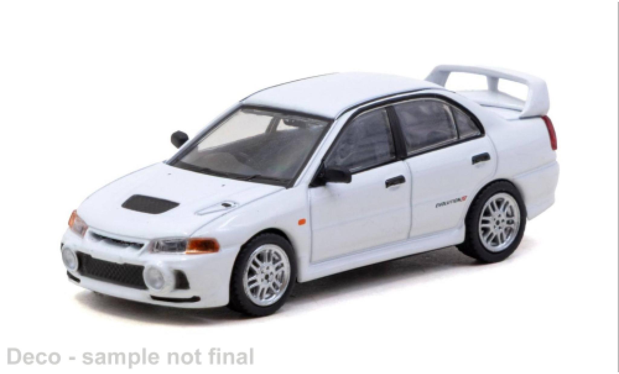 Mitsubishi Lancer 1/64 Tarmac Works RS Evolution IV weiss 1996 1:64 modellautos