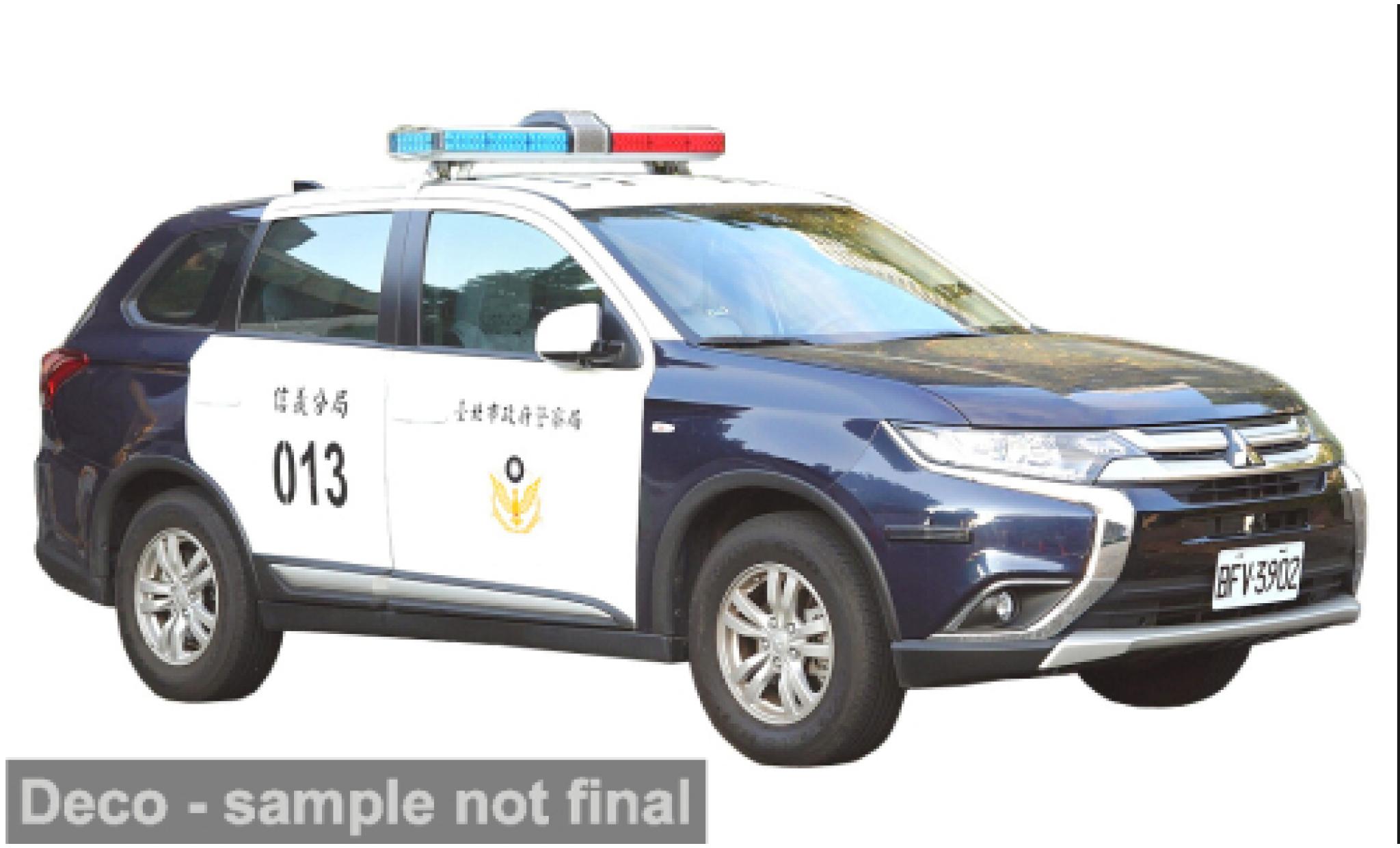 Mitsubishi Outlander 1/43 Vitesse 2019 Taipei City Police Department 1:43 modellautos