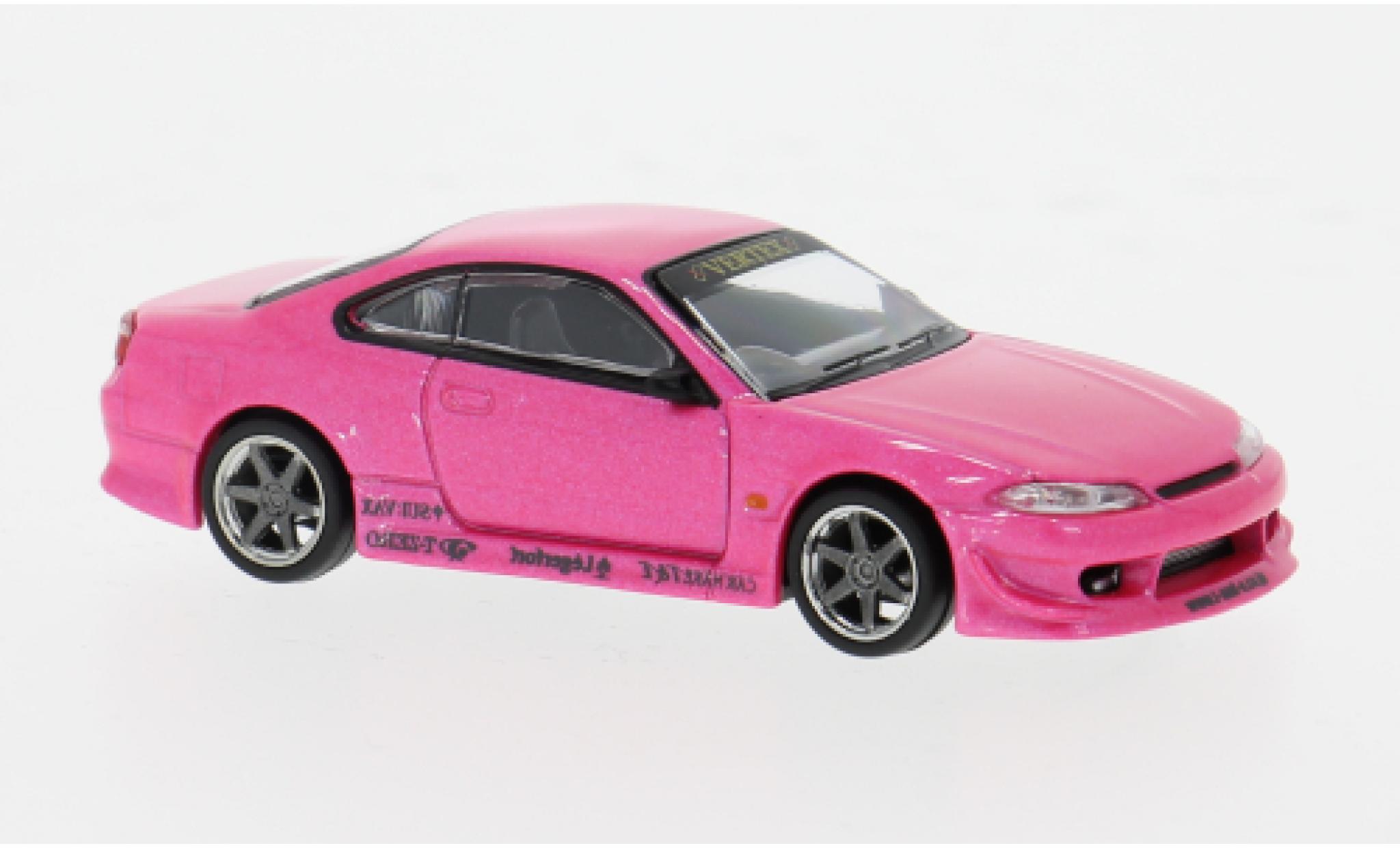 Nissan Silvia 1/64 Tarmac Works (S15) VERTEX pink 1:64 modellautos