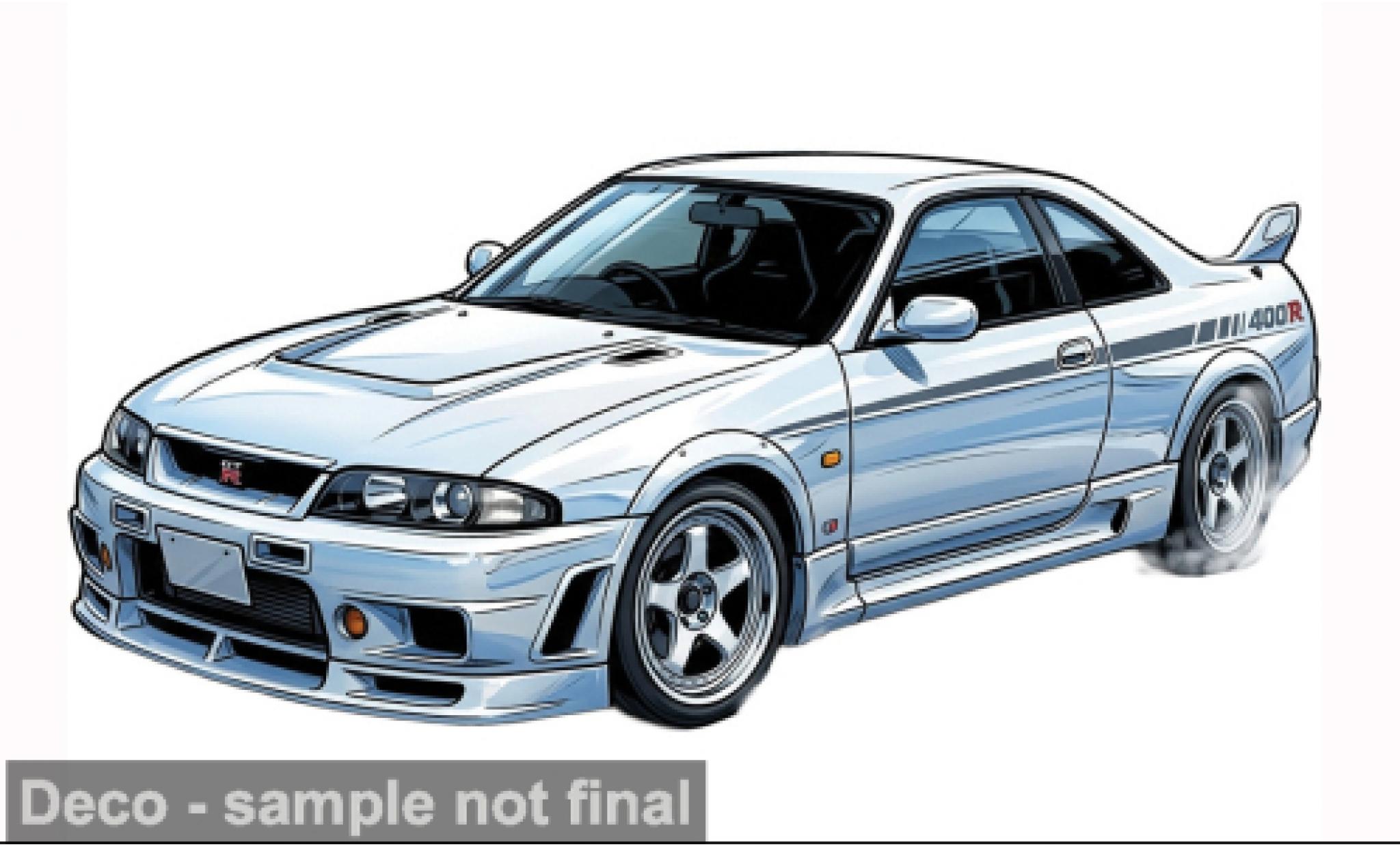 Nissan Skyline 1/64 IXO America GT-R (R33) Nismo 400R weiss 1997 1:64 modellautos
