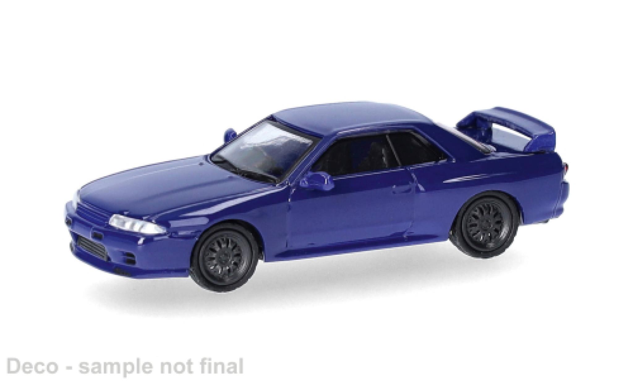 Nissan Skyline 1/87 Micro City 87 GTR (R32) blau 1:87 modellautos