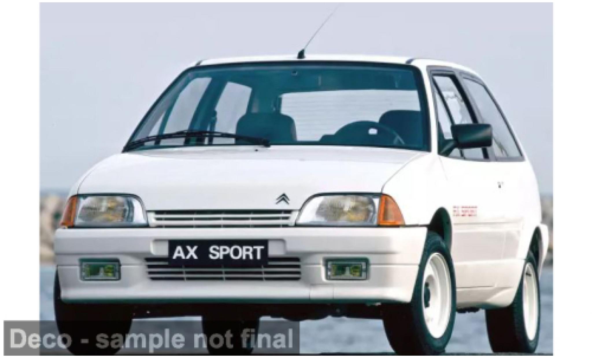 Citroen AX Norev weiss 1987 1:18 modellautos