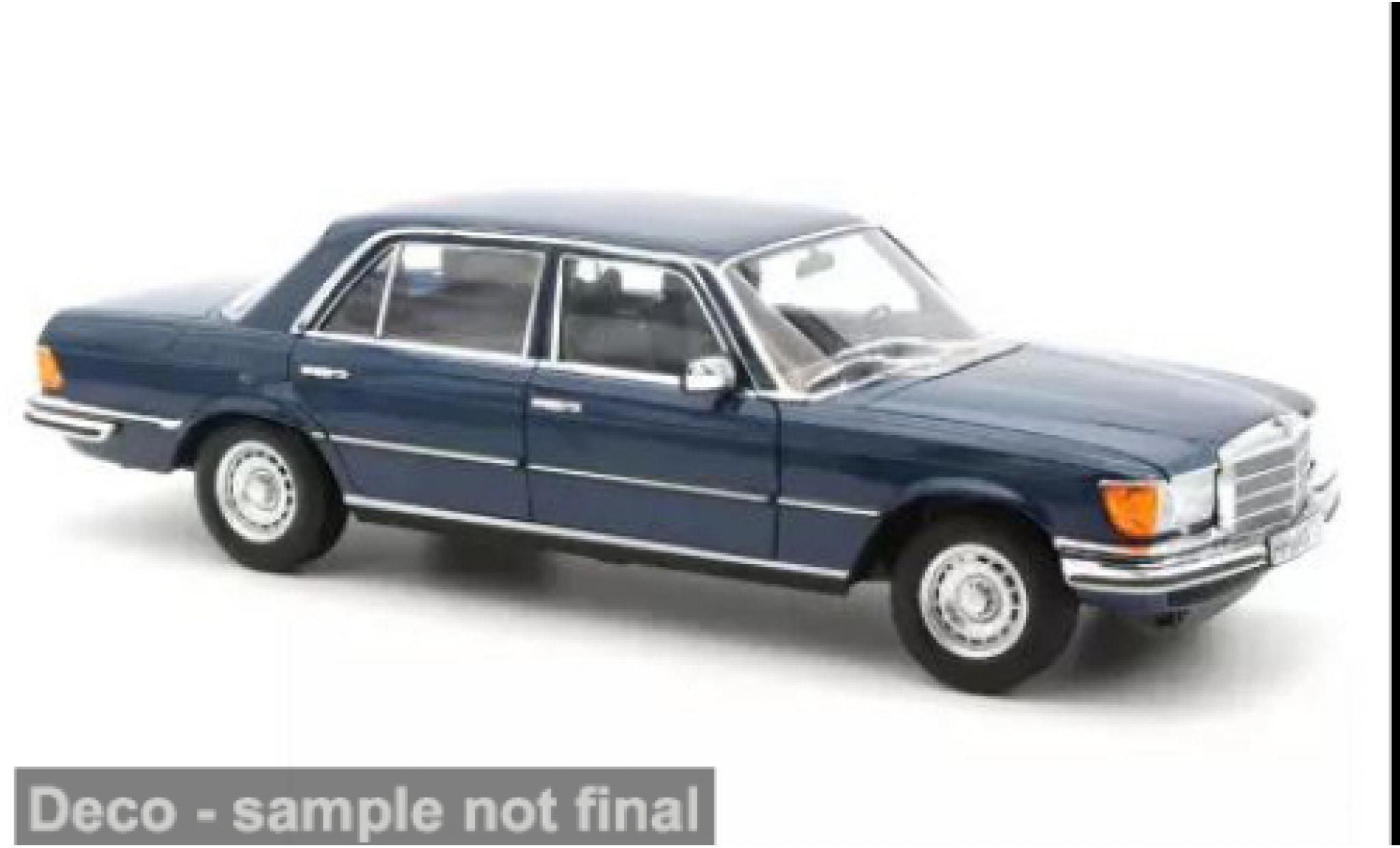 Mercedes 350 Norev SEL blau 1979 1:18 modellautos