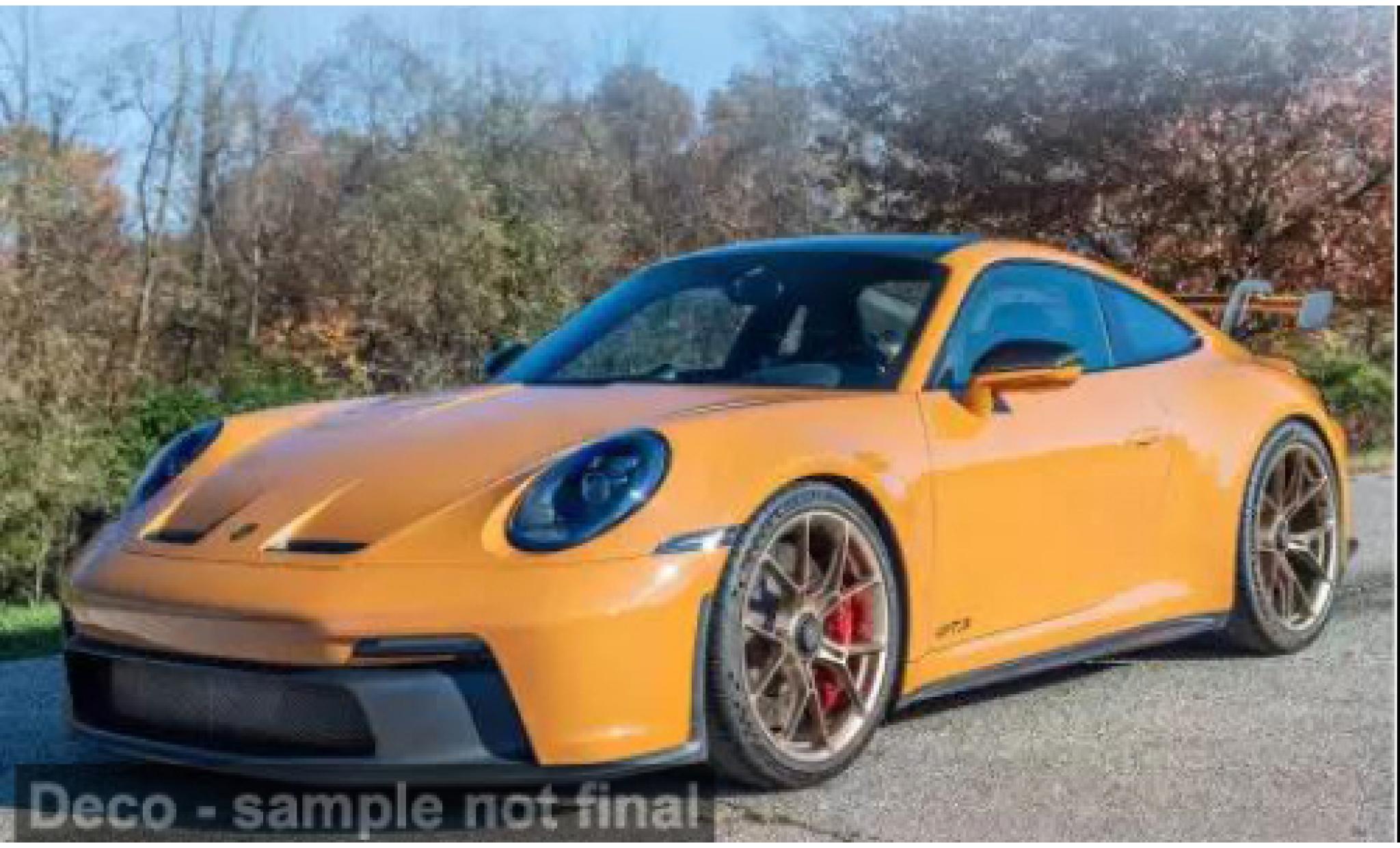 Porsche 911 Norev GT3 gelb 2021 1:18 modellautos