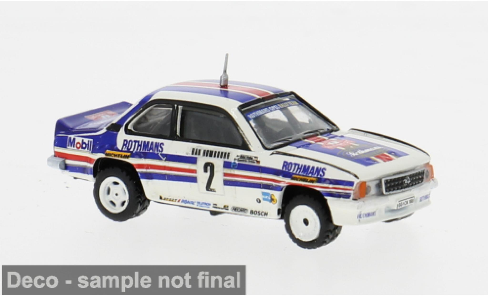 Opel Ascona 1/87 Brekina B i400 Rallye Monte Carlo 1982 #2 W.Röhrl 1:87 modellautos