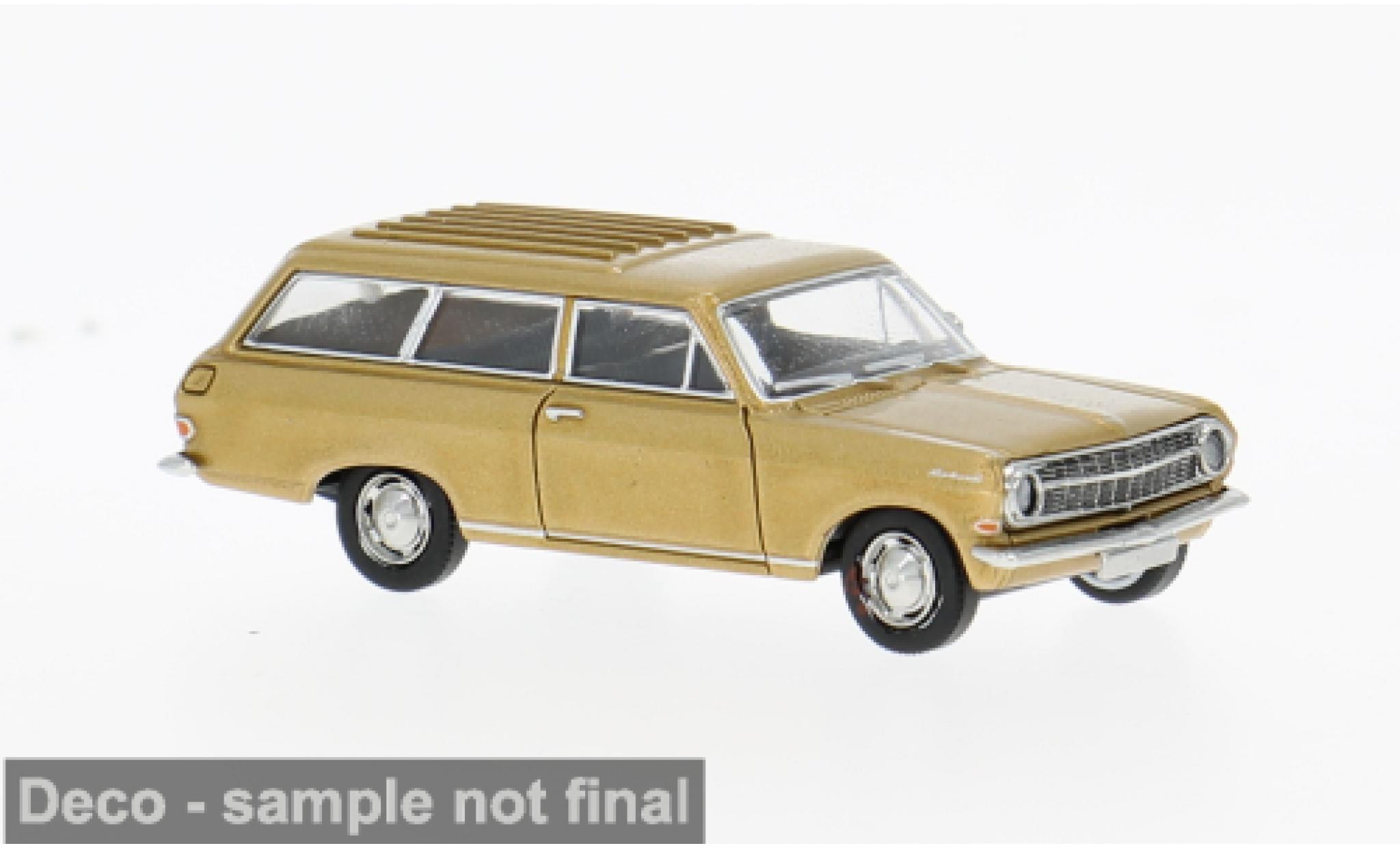 Opel Rekord 1/87 Brekina A Caravan gold 1963 1:87 modellautos