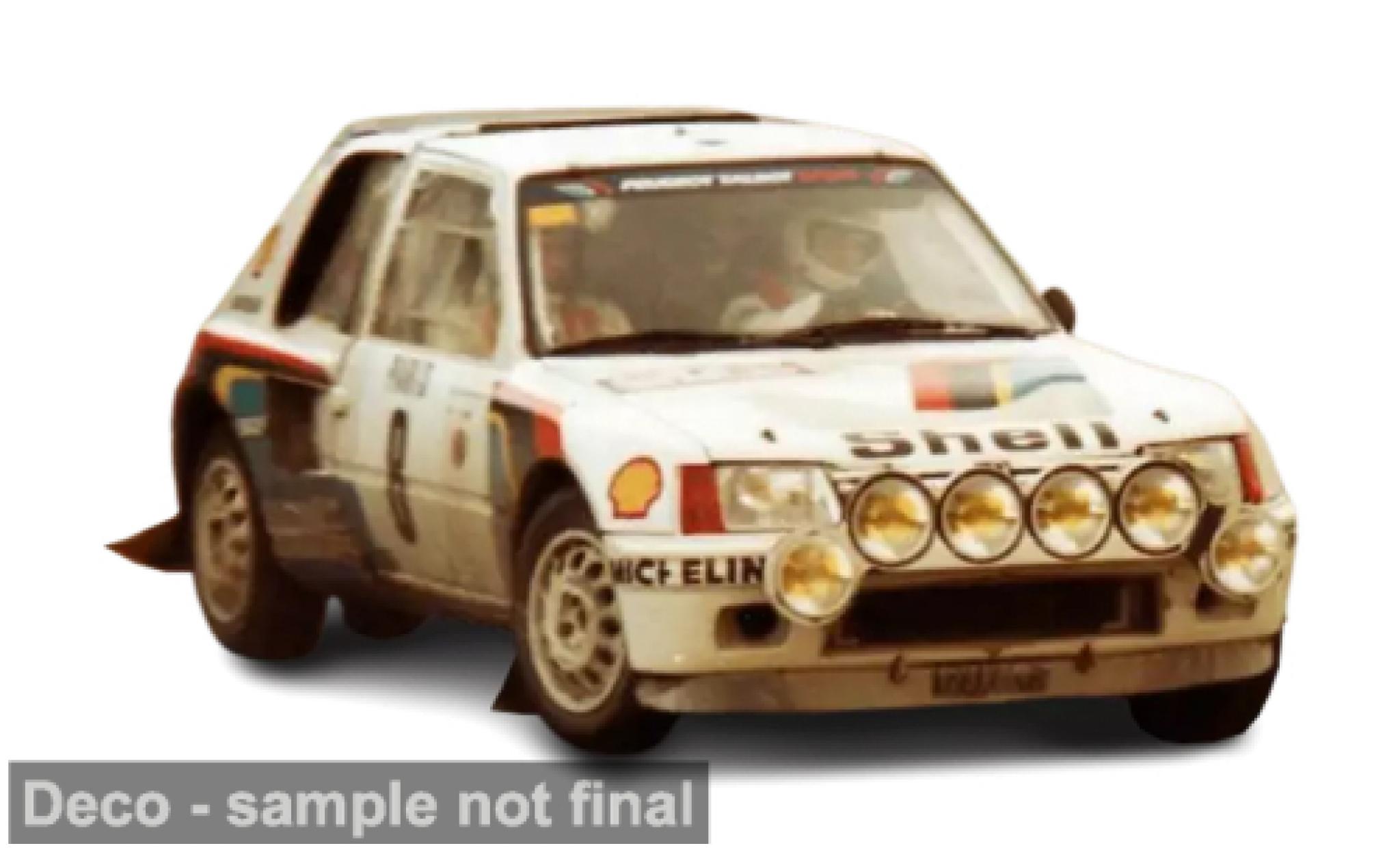Peugeot 205 1/18 Norev T16 Rally Monte Carlo 1985 #8 B.Saby 1:18 modellautos