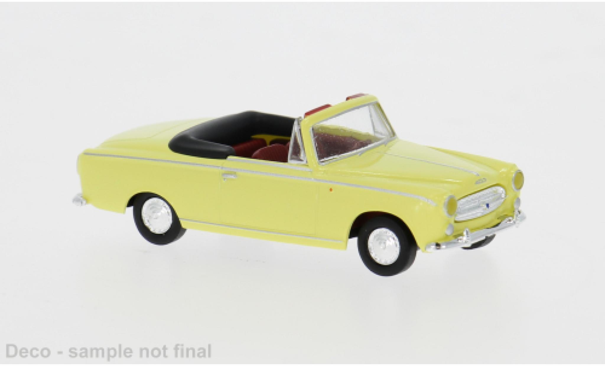 Peugeot 403 1/87 Brekina Cabriolet gelb 1956 1:87 Drummer modellautos