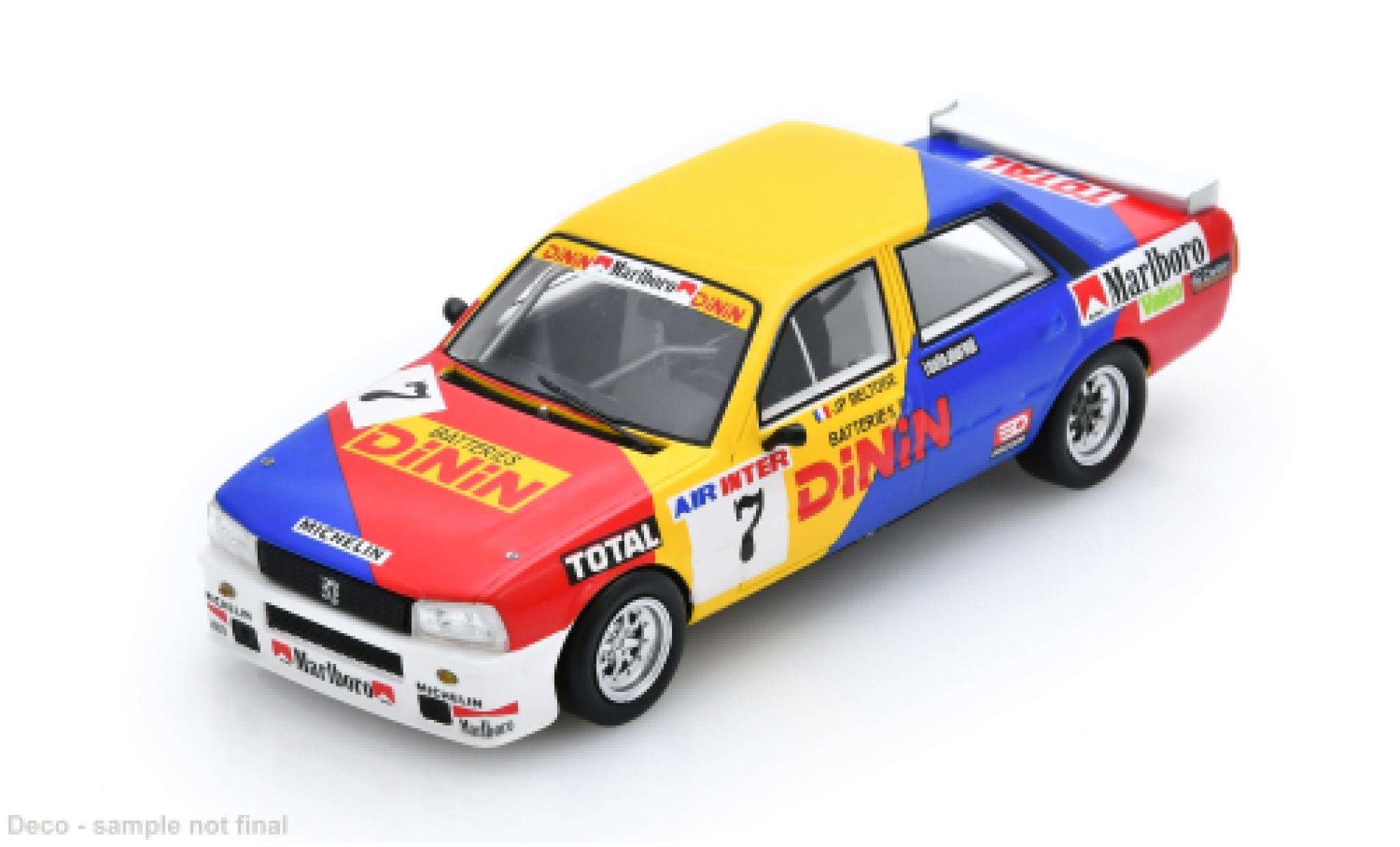 Peugeot 505 1/43 Spark 1982 #7 J-P.Beltoise 1:43 modellautos