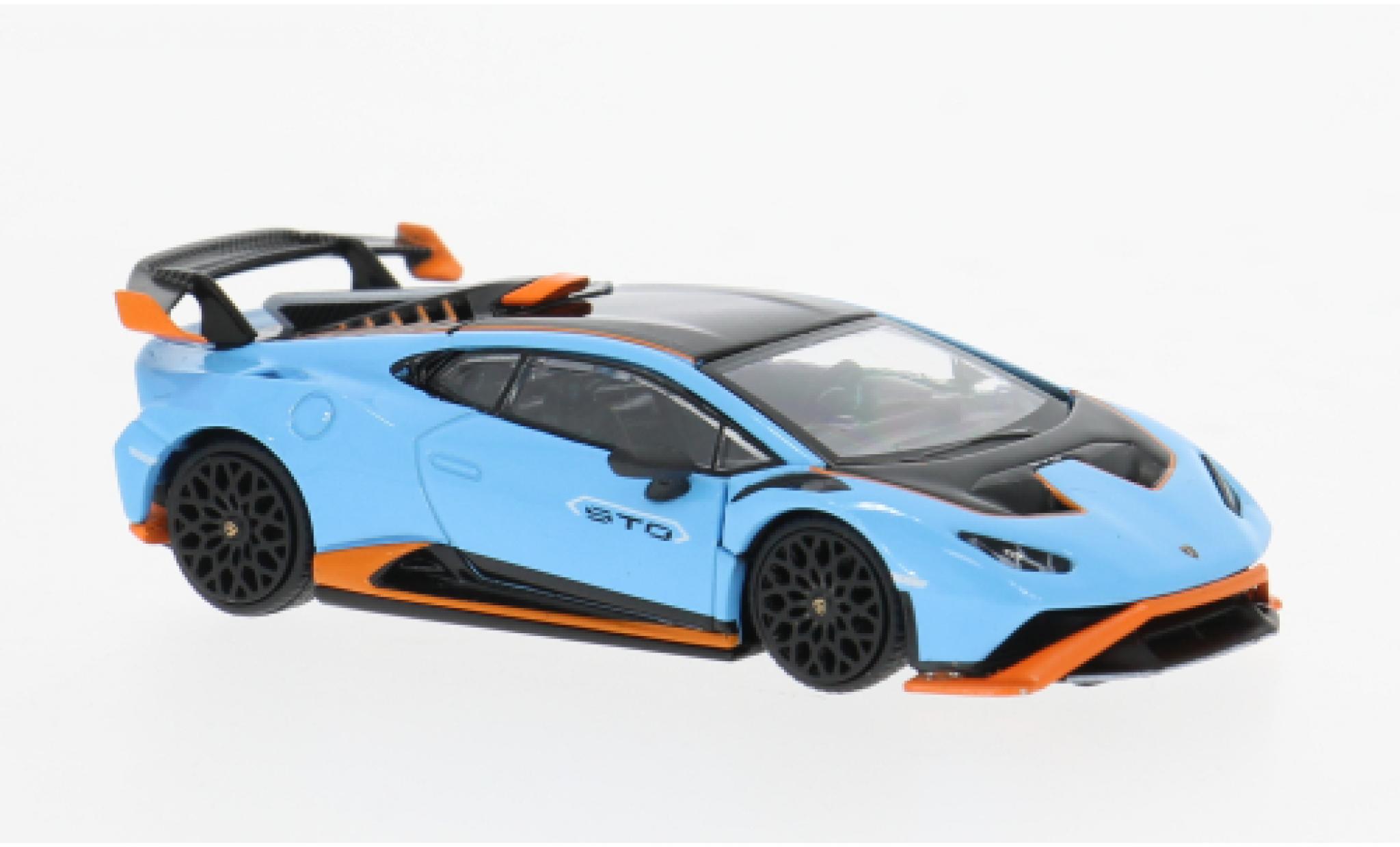 Lamborghini Huracan Pop Race STO blau/orange 1:64 modellautos