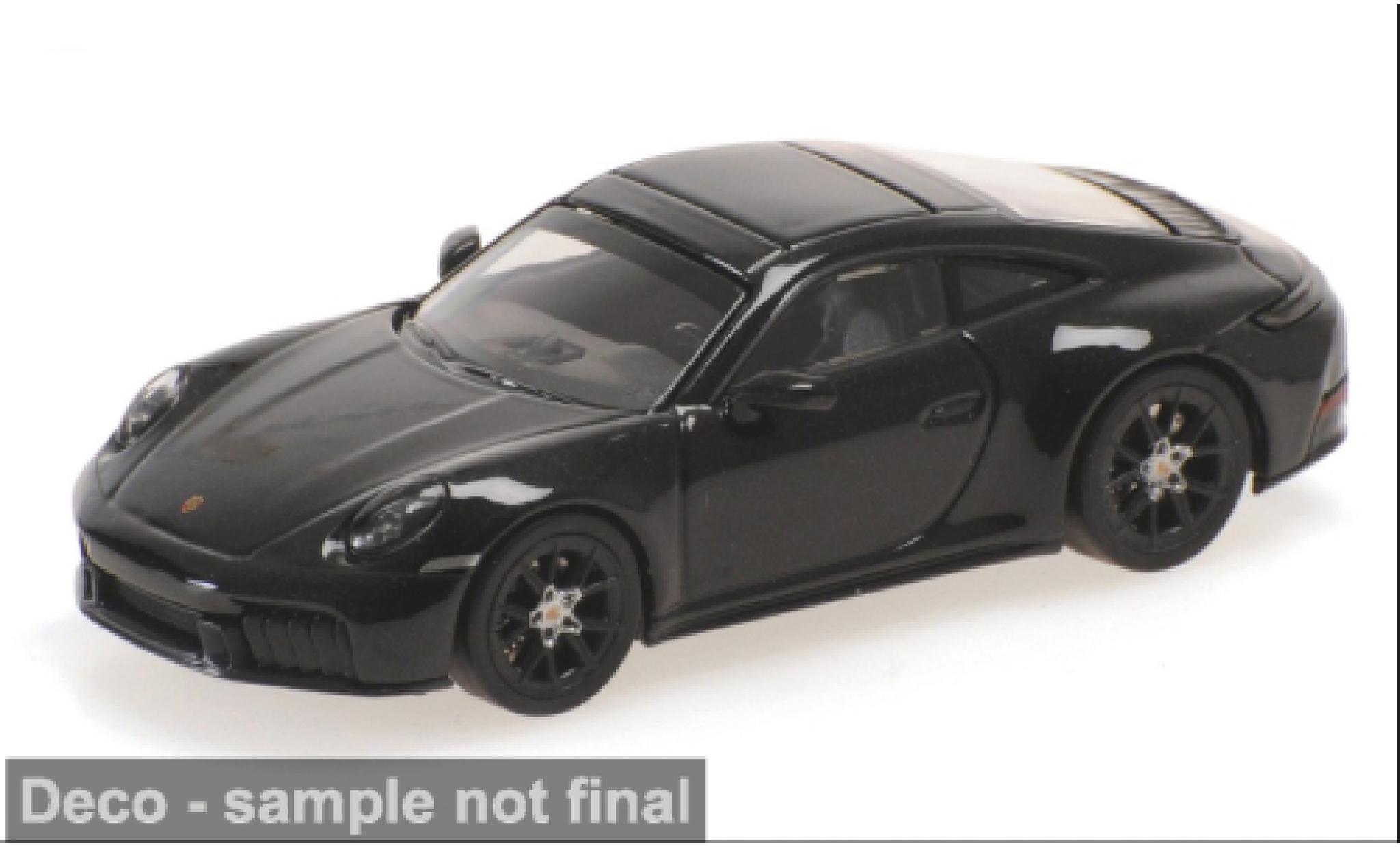 Porsche 992 GTS 1/64 Minichamps 911 (.2) Carrera schwarz 2025 1:64 modellautos