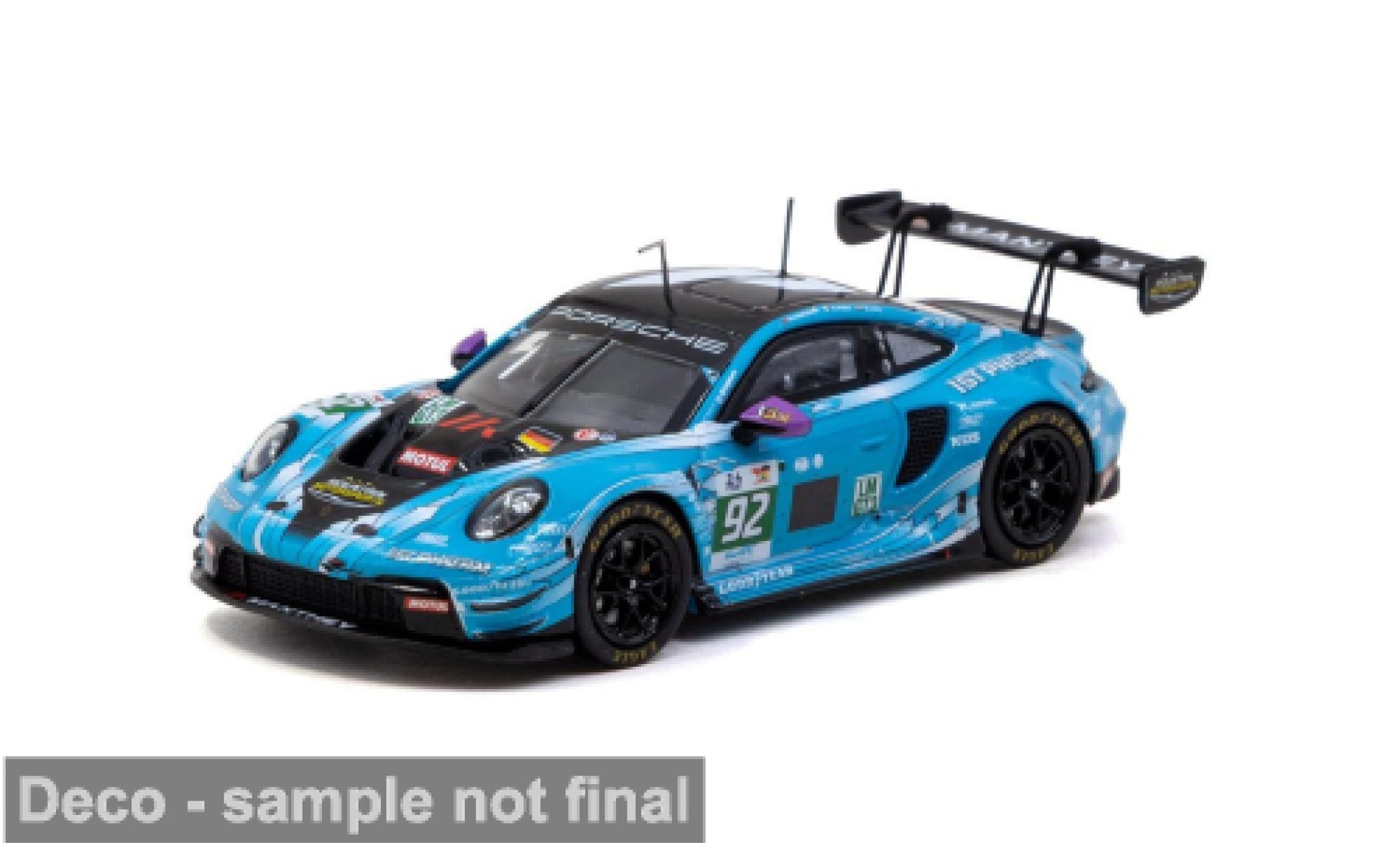 Porsche 992 GT3 R 1/64 Tarmac Works 911  24h Le Mans 2025 #92 R.Hardwick 1:64 modellautos