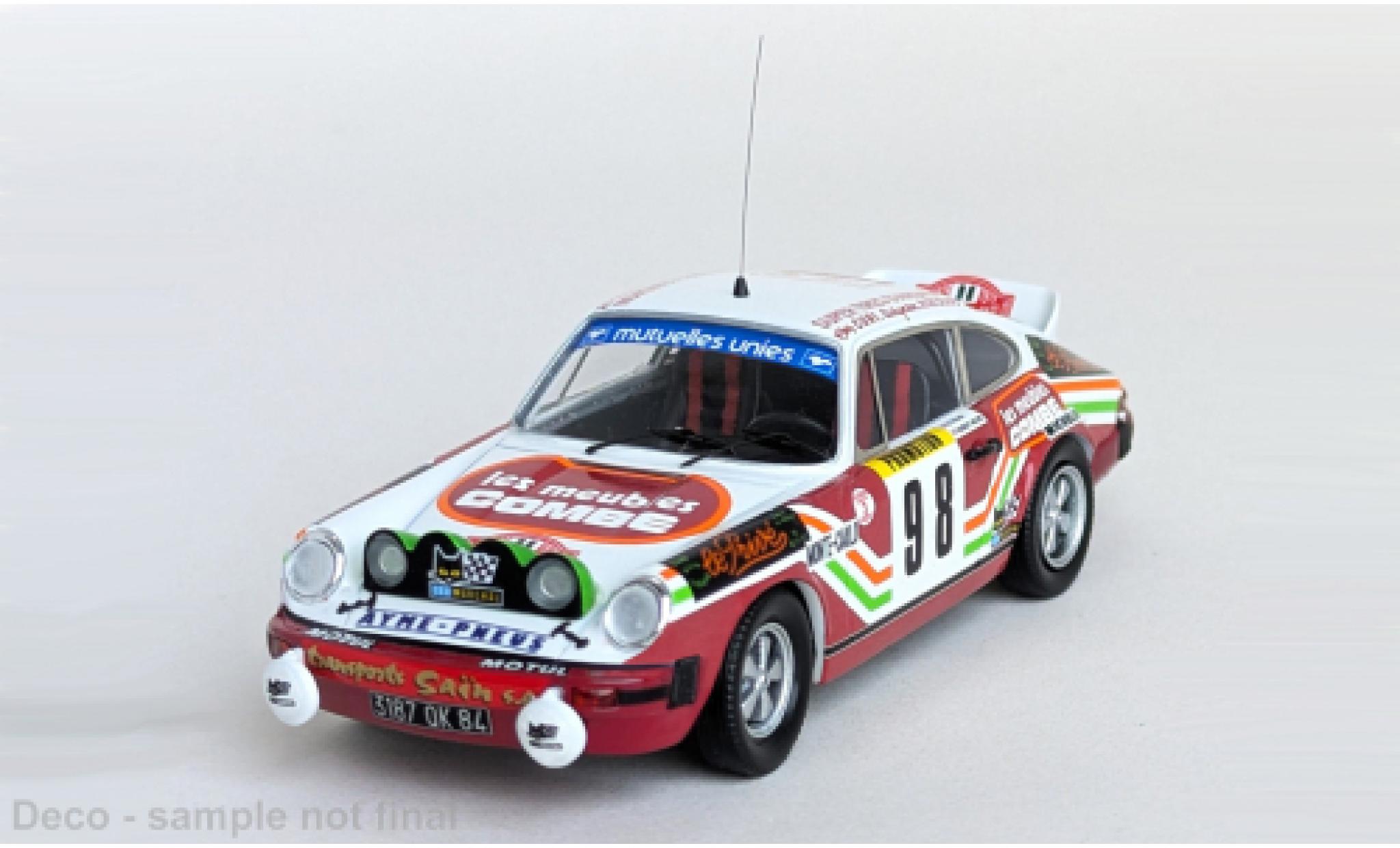Porsche 930 RS 1/43 Trofeu 911 Carrera Rally Monte Carlo 1979 #98 J-P.Ballet/R.Michel 1:43 modellautos