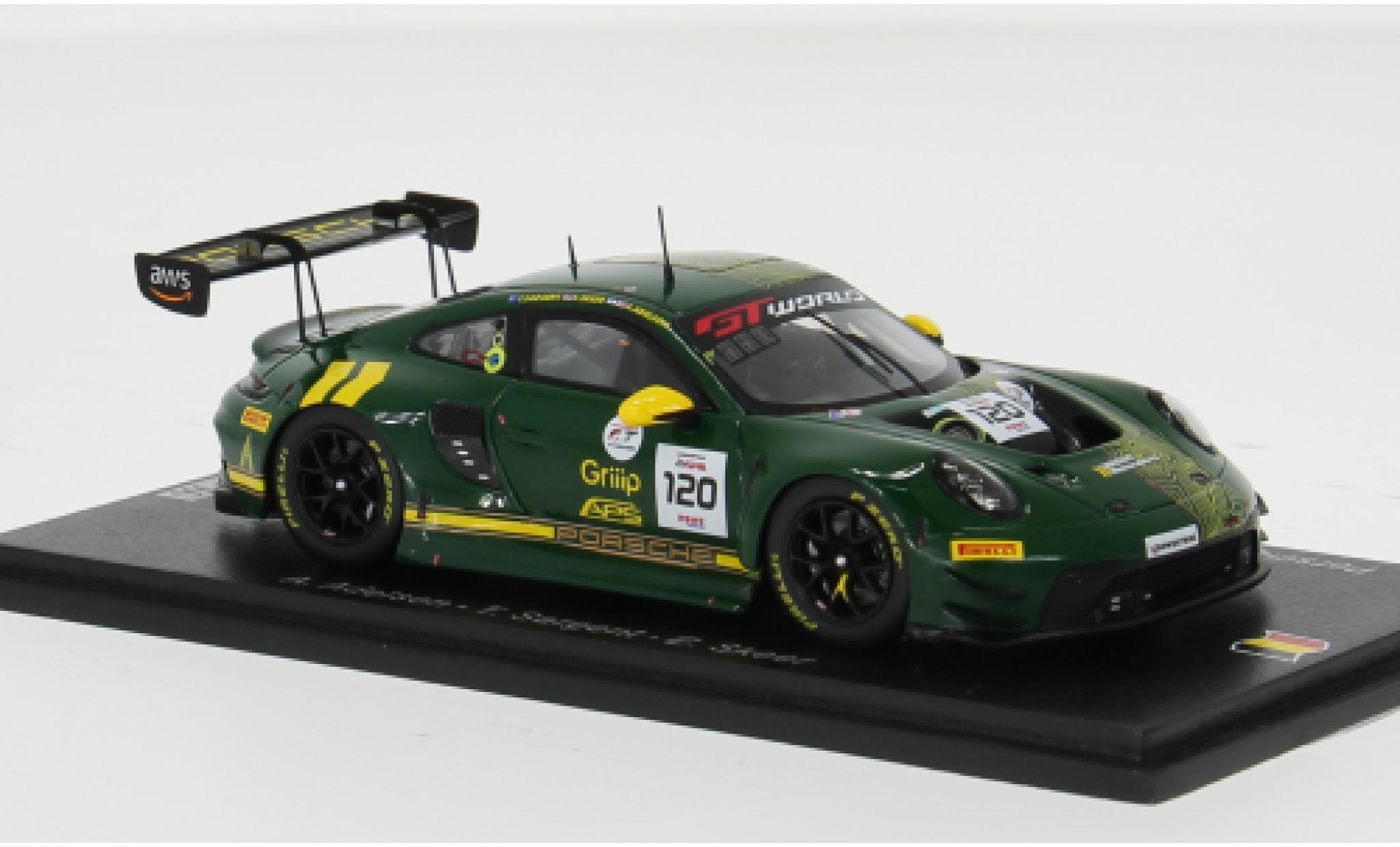 Porsche 992 GT3 R 1/43 Spark 911  24h Spa 2025 Wright Motorsport #120 A.Adelson/T.Sargent 1:43 modellautos