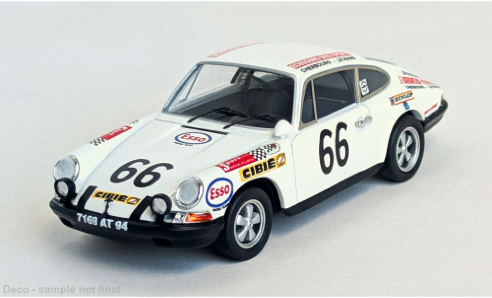 Porsche 911 1/43 Trofeu S 24h Le Mans 1970 #66 C.Swietlik/J-C.Lagniez 1:43 modellautos