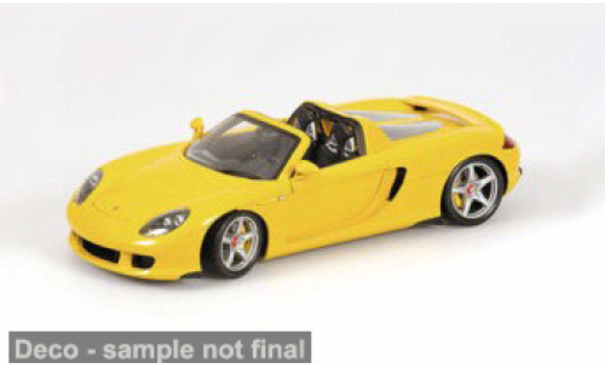 Porsche Carrera GT 1/18 Minichamps gelb 2003 1:18 modellautos