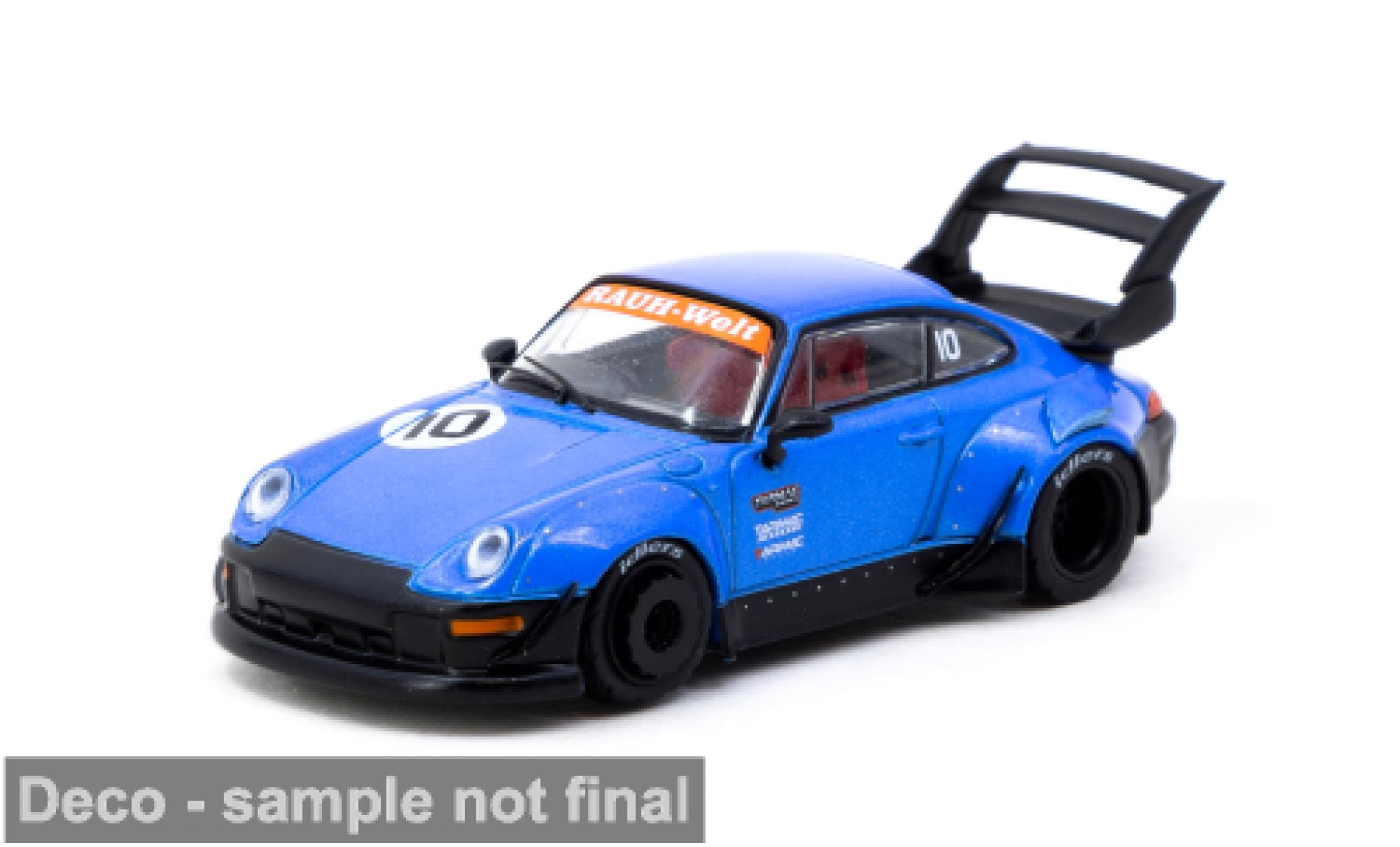 Porsche 993 RWB 1/64 Tarmac Works ( 10th Anniversary) blau/schwarz 1:64 modellautos