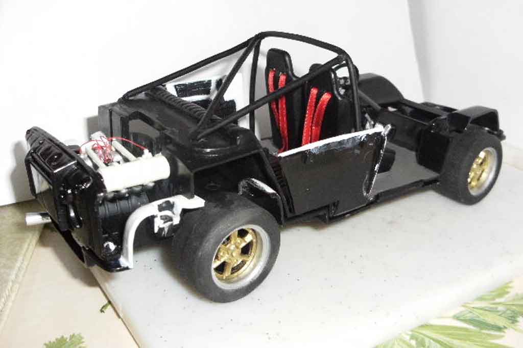 Renault 8 Gordini 1/18 Solido Gordini weiss jantes larges et kit carrosserie dinacar