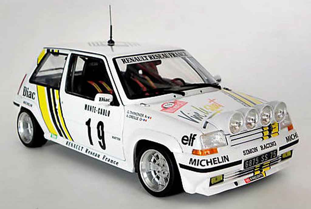 Renault 5 1/18 Norev GT Turbo rallye jantes 13 alu