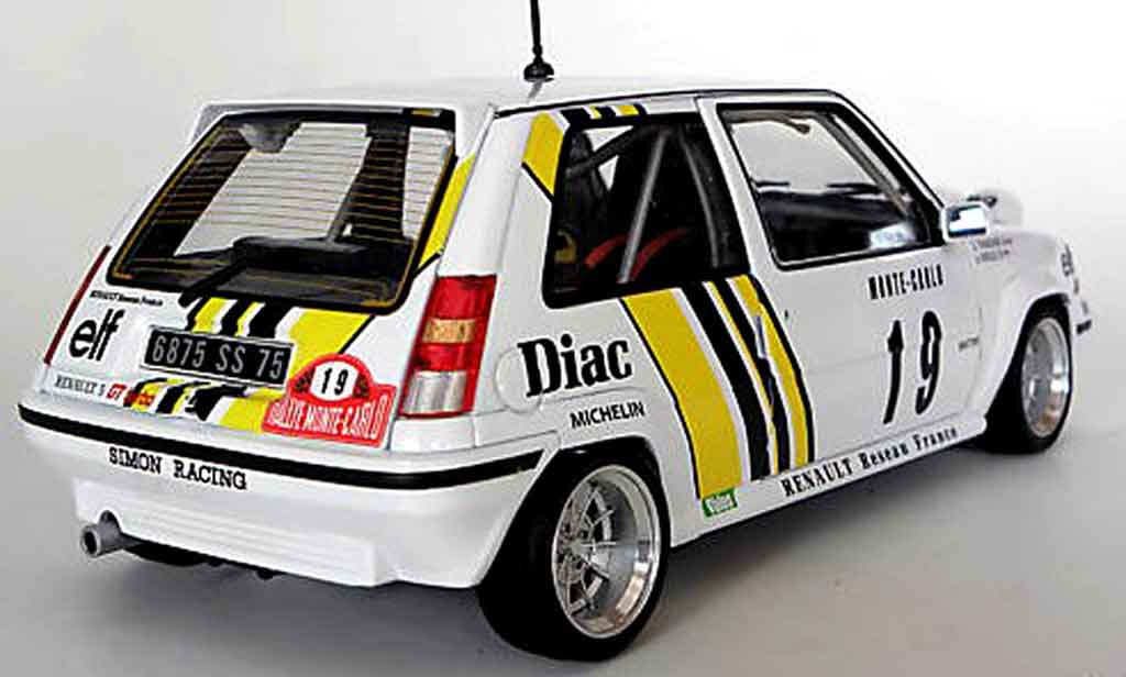 Renault 5 1/18 Norev GT Turbo rallye jantes 13 alu modellautos