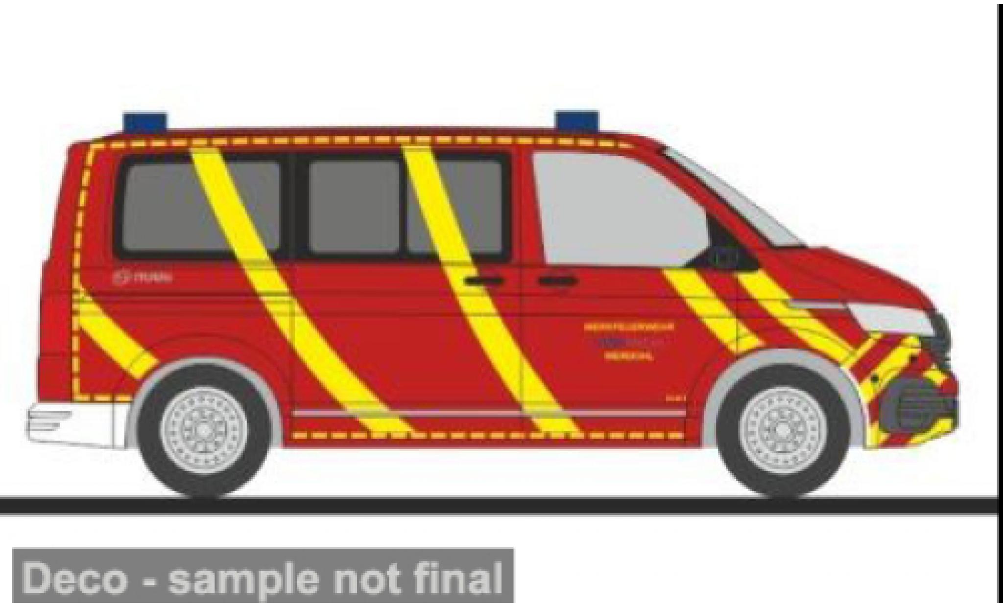 Volkswagen T6 Rietze .1 Werkfeuerwehr VDM Metals Werdohl 1:87 modellautos
