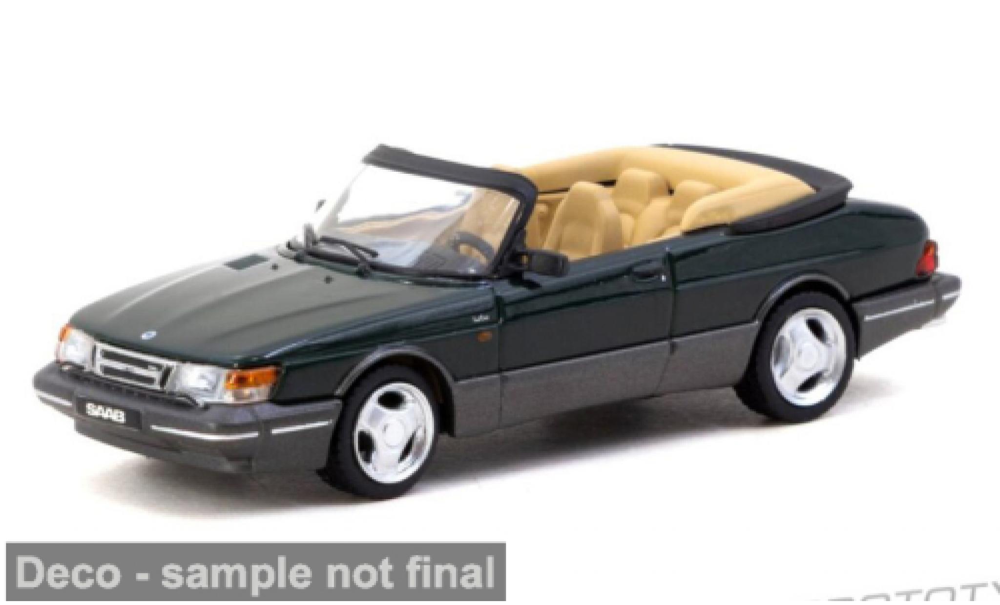 Saab 900 1/64 Tarmac Works Turbo Cabriolet gr&uuml;n 1997 1:64 modellautos