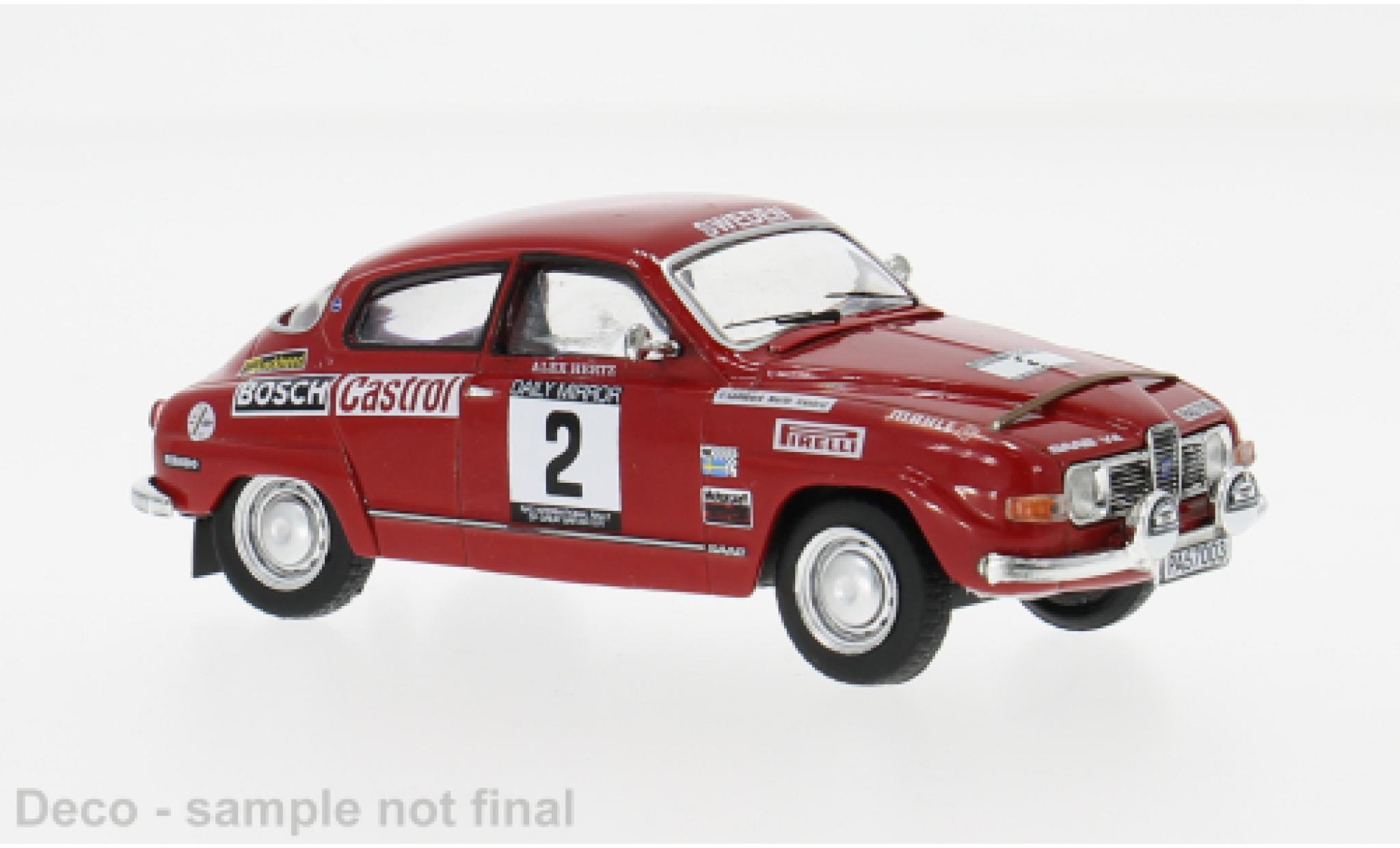 Saab 96 1/43 IXO V4 RAC Rally 1971 #2 S.Blomqvist/A.Hertz 1:43 modellautos