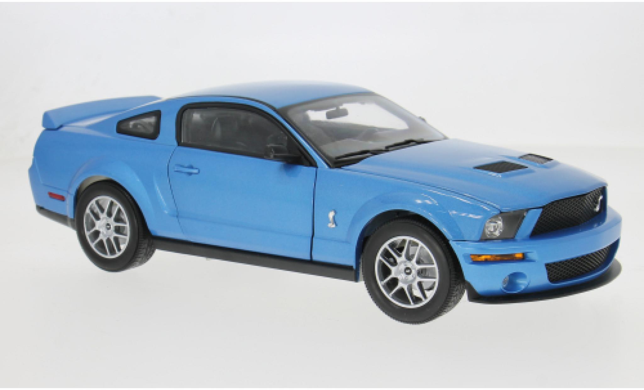 Shelby GT 1/18 Shelby Collectibles 500 blau 2007 1:18 modellautos
