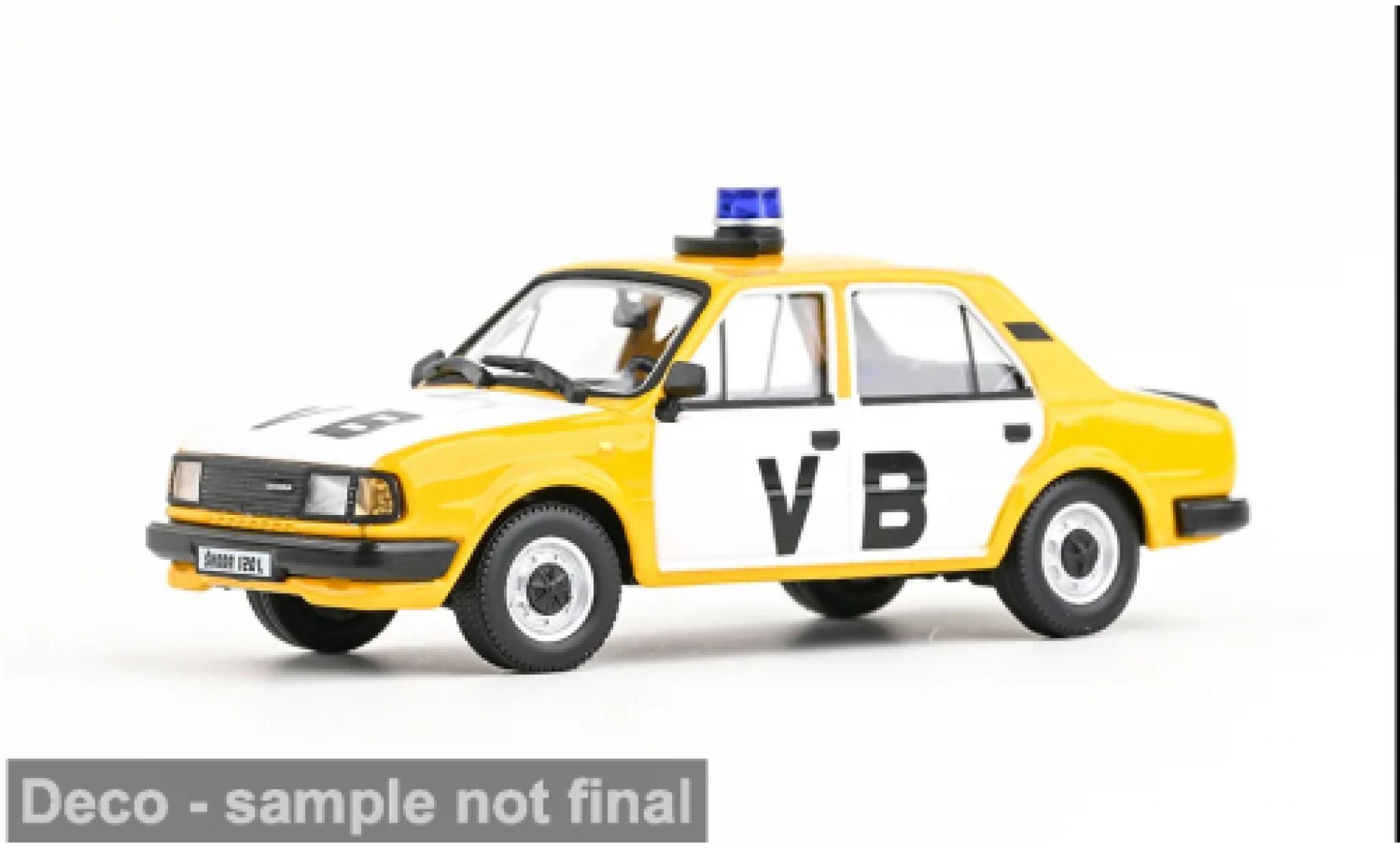 Skoda 120 1/43 Abrex L 1984 Czechoslovak Communist Police 1:43 modellautos