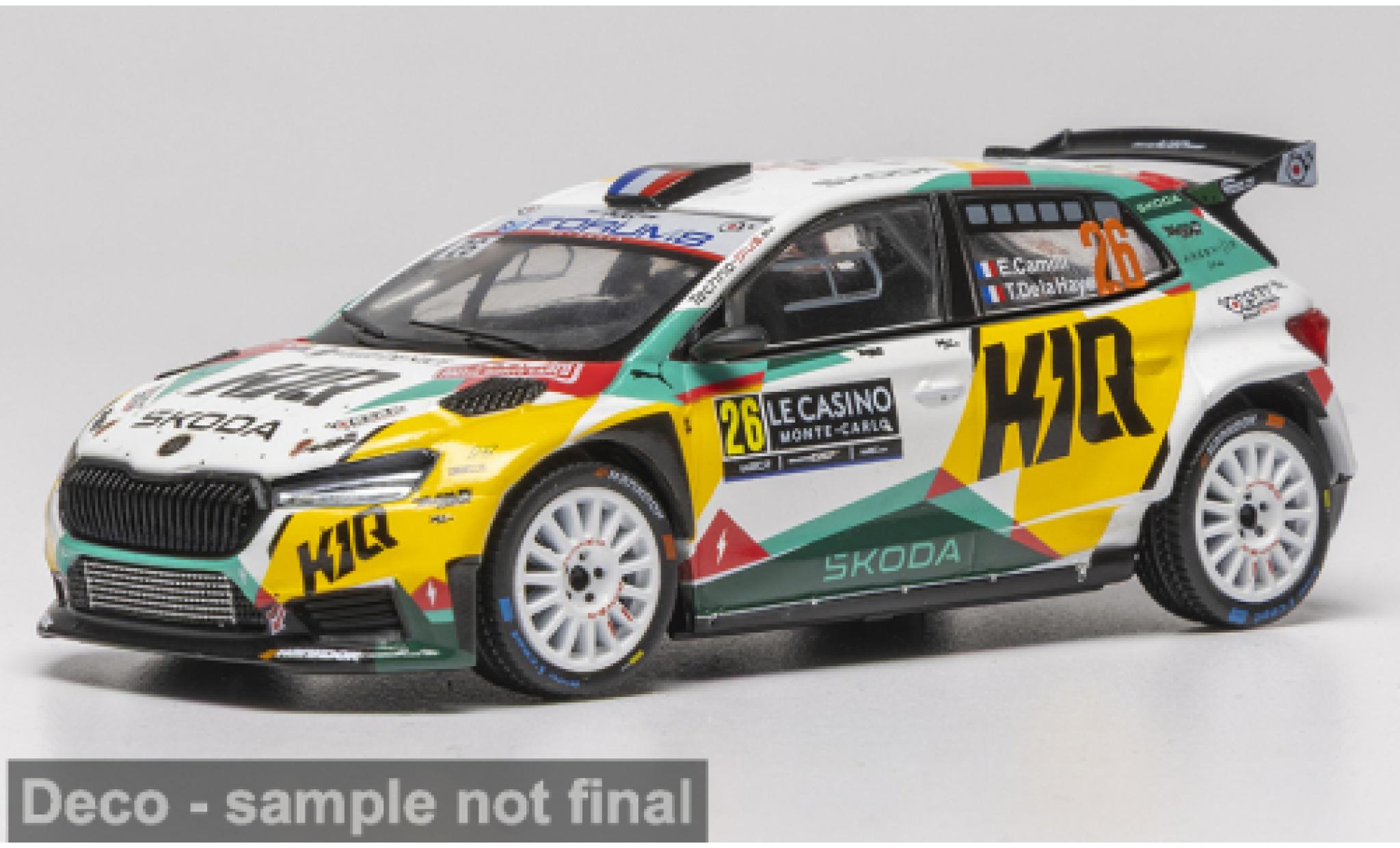 Skoda Fabia 1/43 IXO Rally2 Rallye Monte Carlo 2026 #26 E.Camilli/T.De la Haye 1:43 modellautos