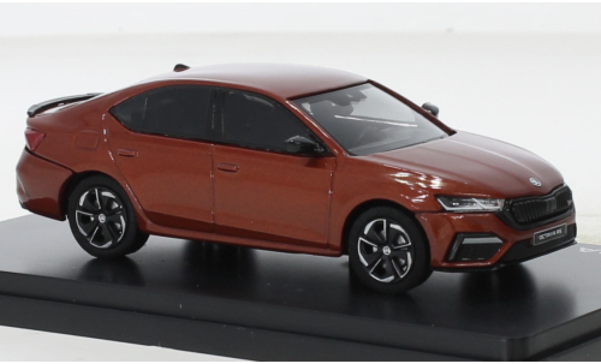 Skoda Octavia 1/43 Abrex IV RS orange 2020 1:43 modellautos