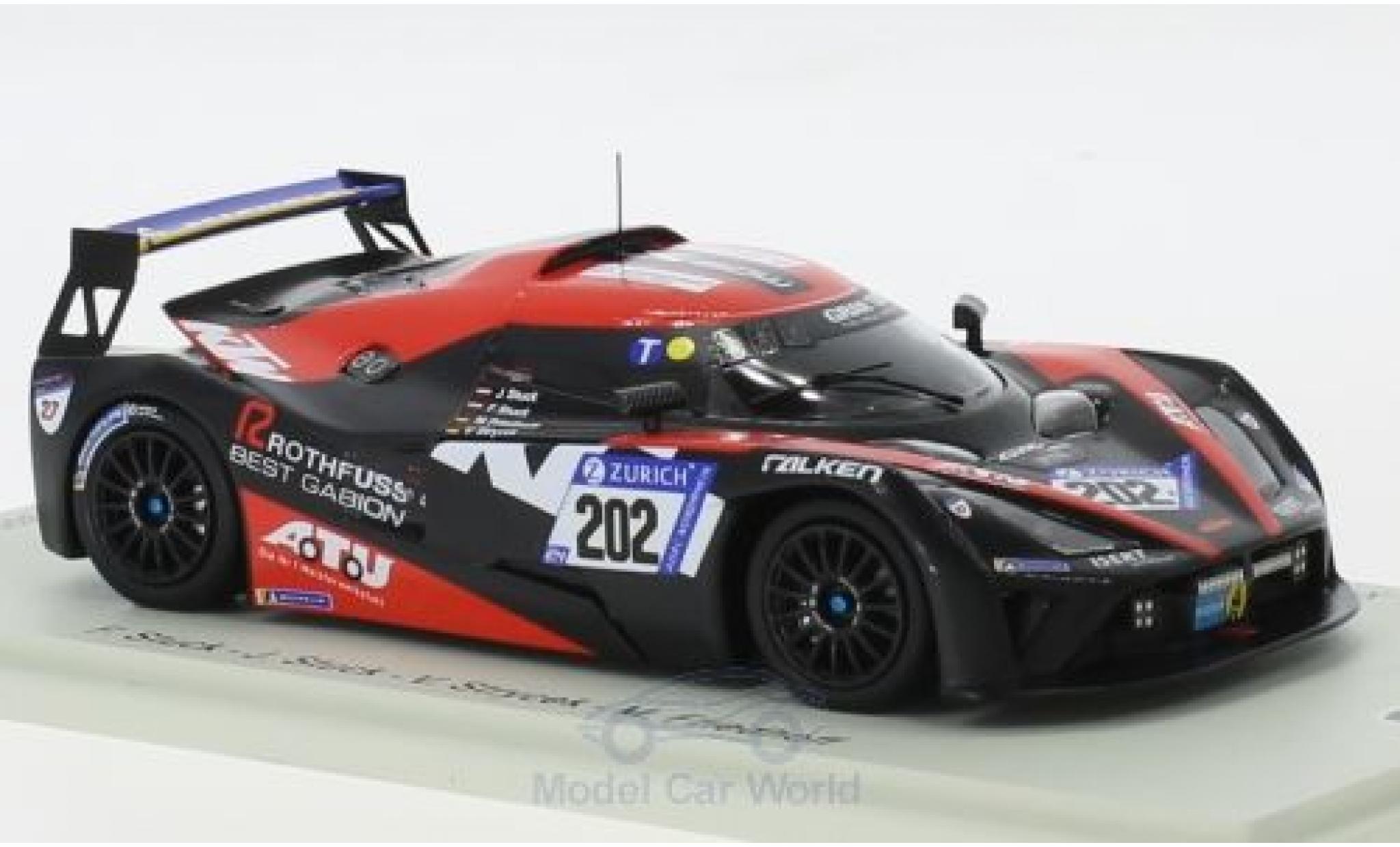 Aston Martin V8 Vantage GT4 1/43 Spark KTM X-Bow GT4 No.202 Isert Motorsport 24h Nürburgring 2018 F.Stuck/J.Stuck/V.Strycek/M.Friedhoff modellautos