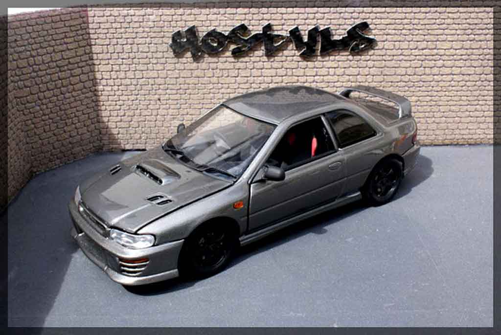 Subaru Impreza WRX Type R 1/18 Autoart WRX Type R gt turbo sti grau carbone