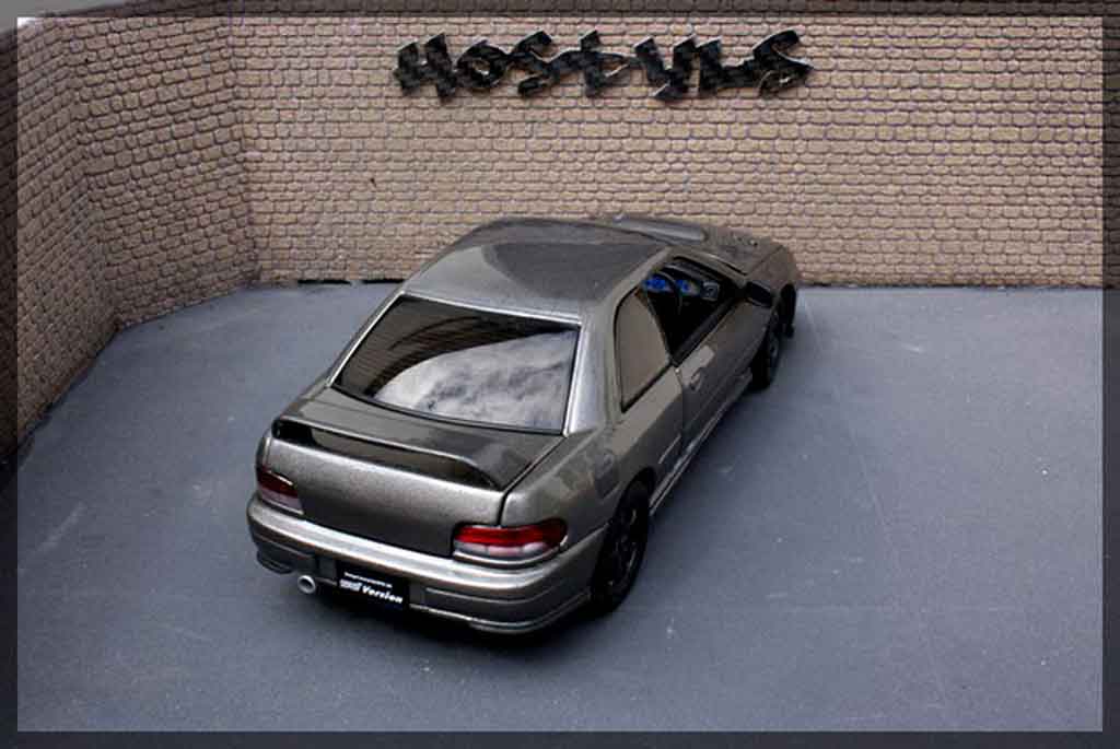 Subaru Impreza WRX Type R 1/18 Autoart WRX Type R gt turbo sti grau carbone