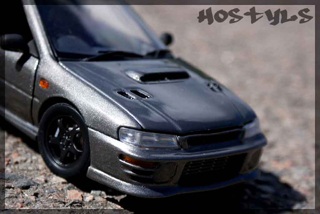 Subaru Impreza WRX Type R 1/18 Autoart WRX Type R gt turbo sti grau carbone