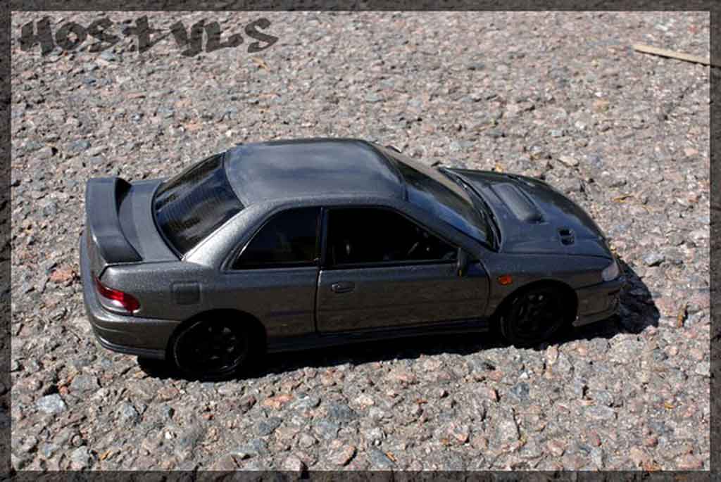 Subaru Impreza WRX Type R 1/18 Autoart WRX Type R gt turbo sti grau carbone