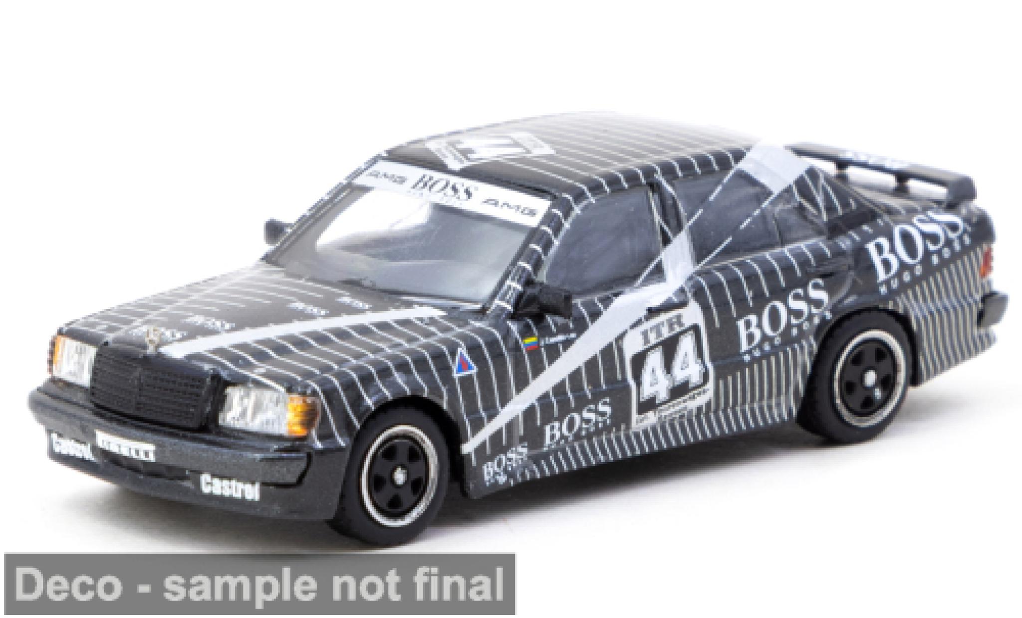 Mercedes 190 Tarmac Works E 2.3-16V (W201) schwarz DTM Boss #44 1:64 modellautos