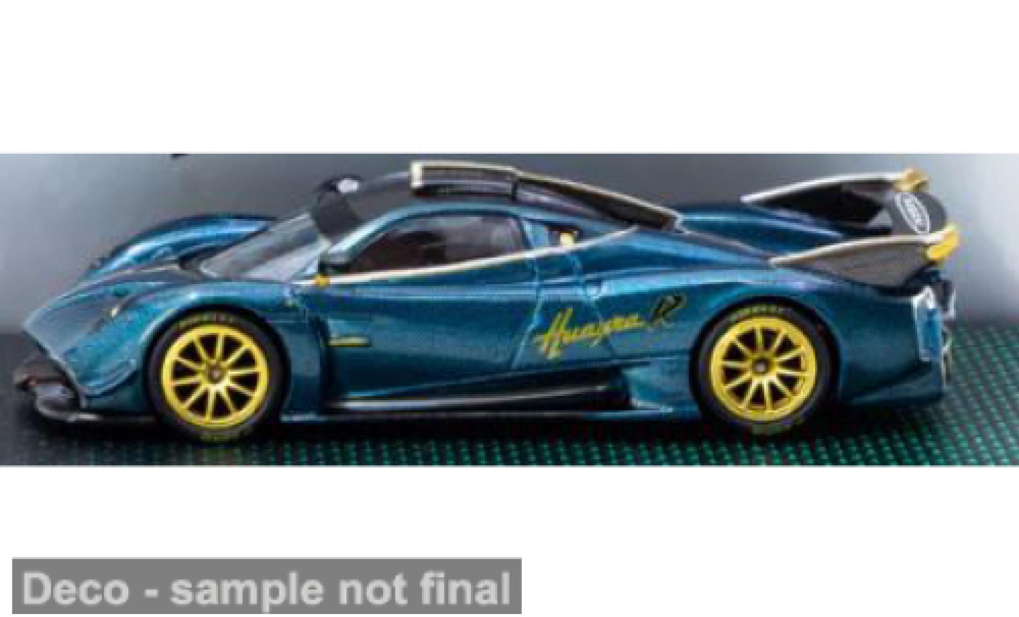 Pagani Huayra Tarmac Works R türkis/gold 1:64 modellautos