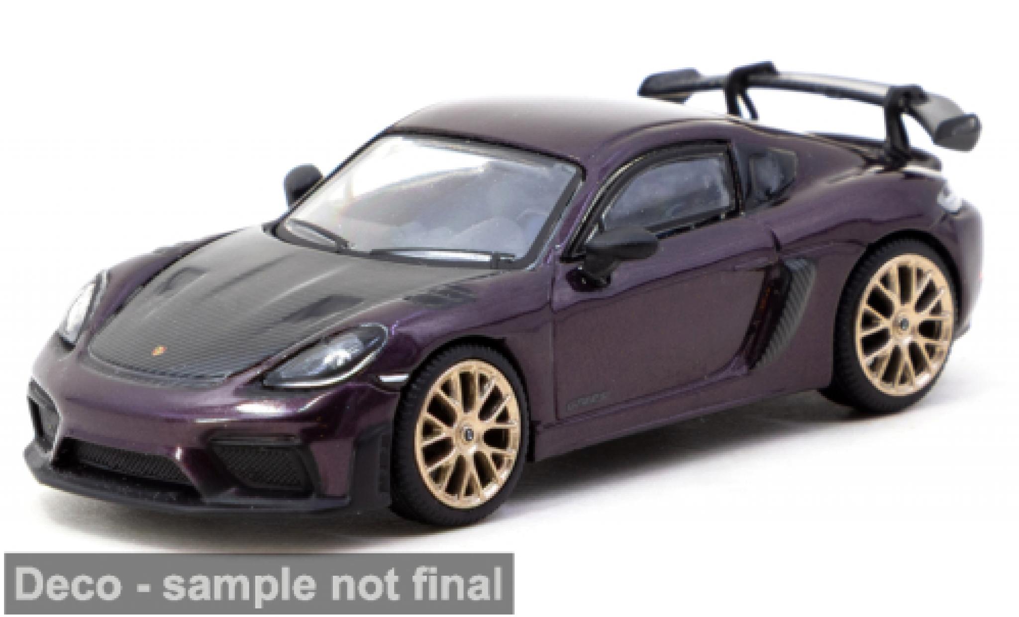 Porsche Cayman GT4 Tarmac Works RS violett 1:64 modellautos