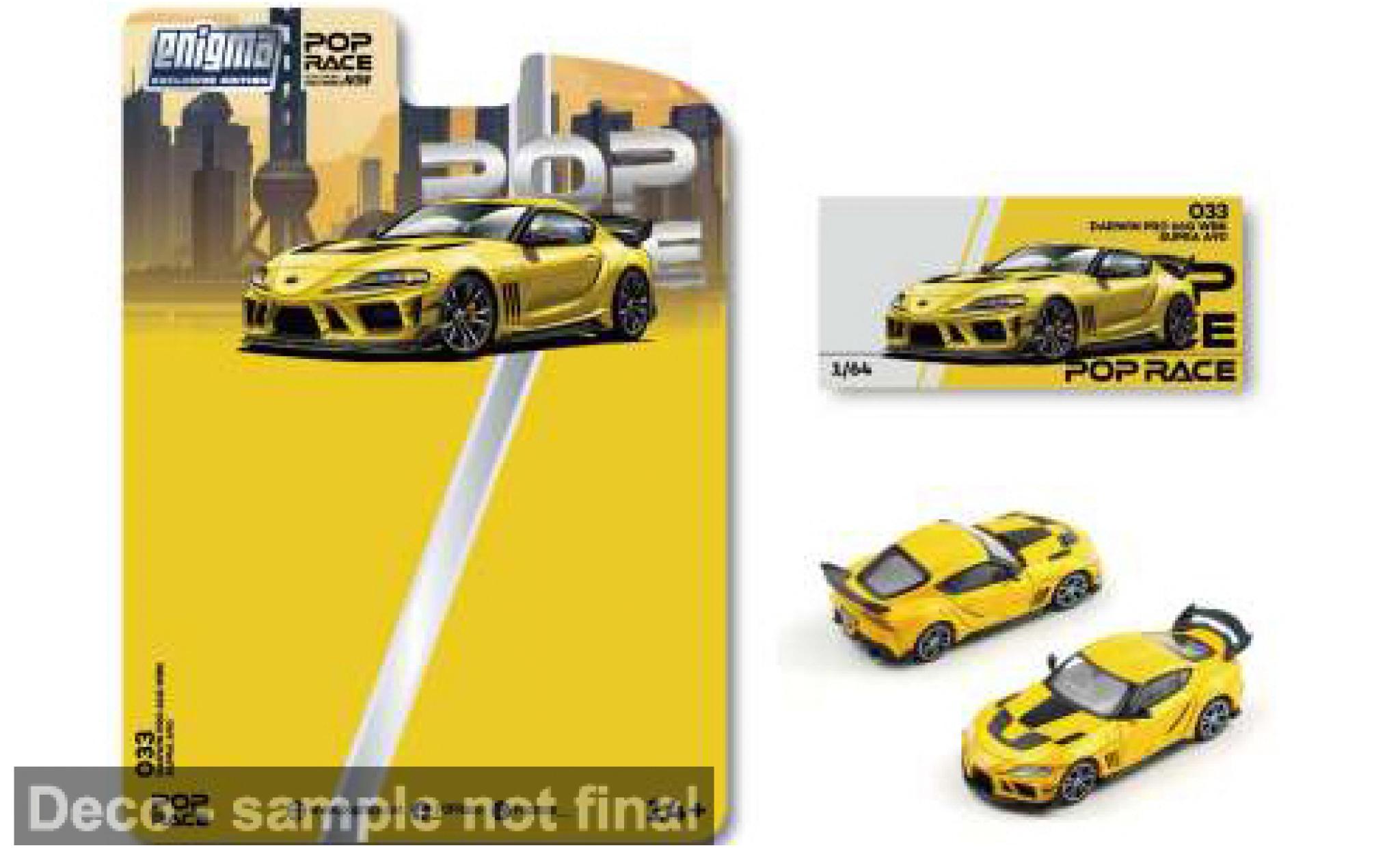 Toyota Supra 1/64 Pop Race A90 Darwin PRO gelb 1969 1:64 modellautos