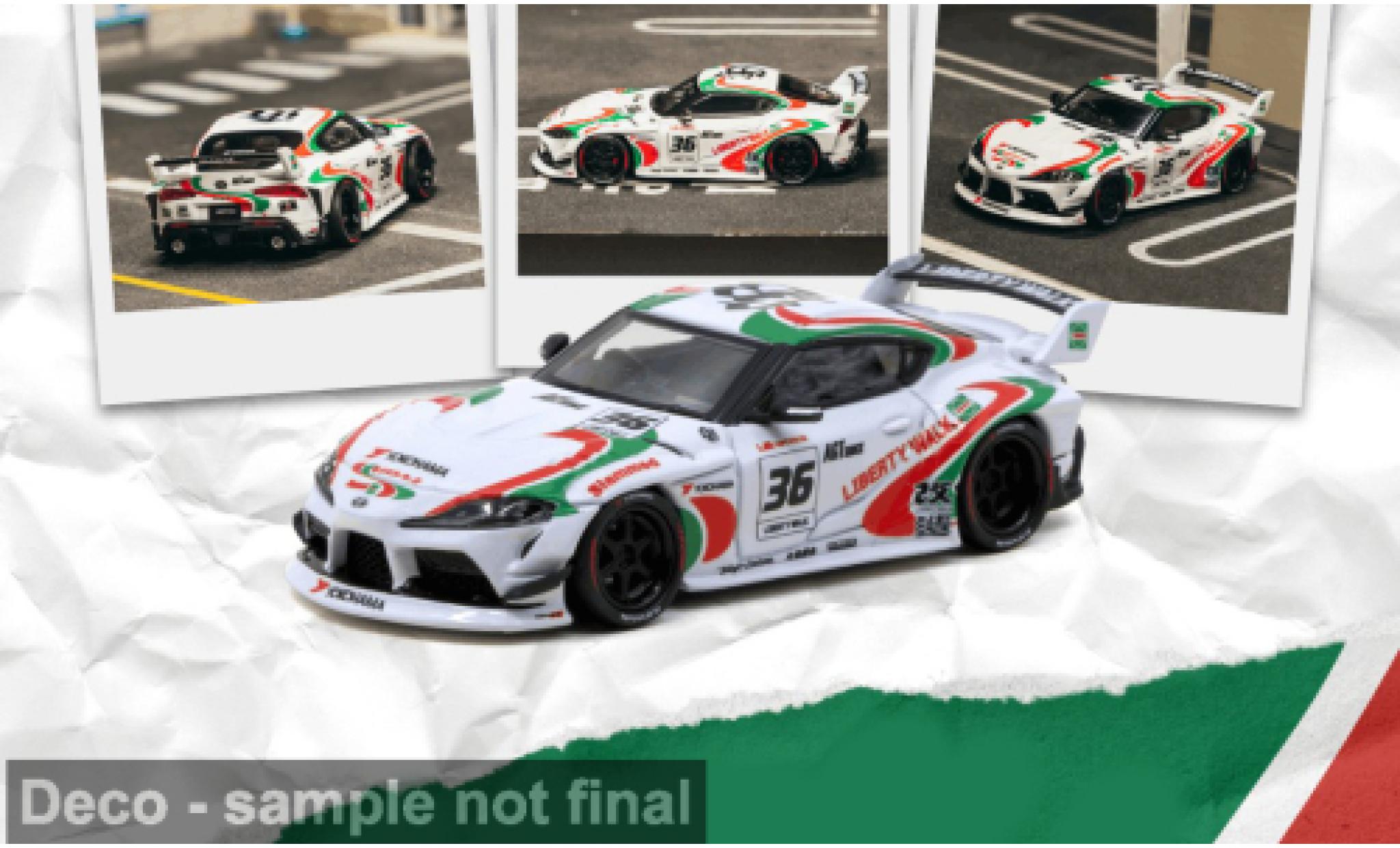 Toyota Supra 1/64 Tarmac Works SUPRA (A90) LB -WORKS weiss 2024 Castrol 1:64 modellautos