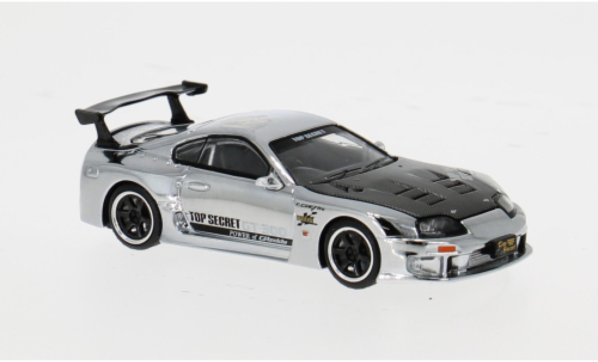 Toyota Supra 1/64 Pop Race GT300 silber 1:64 modellautos