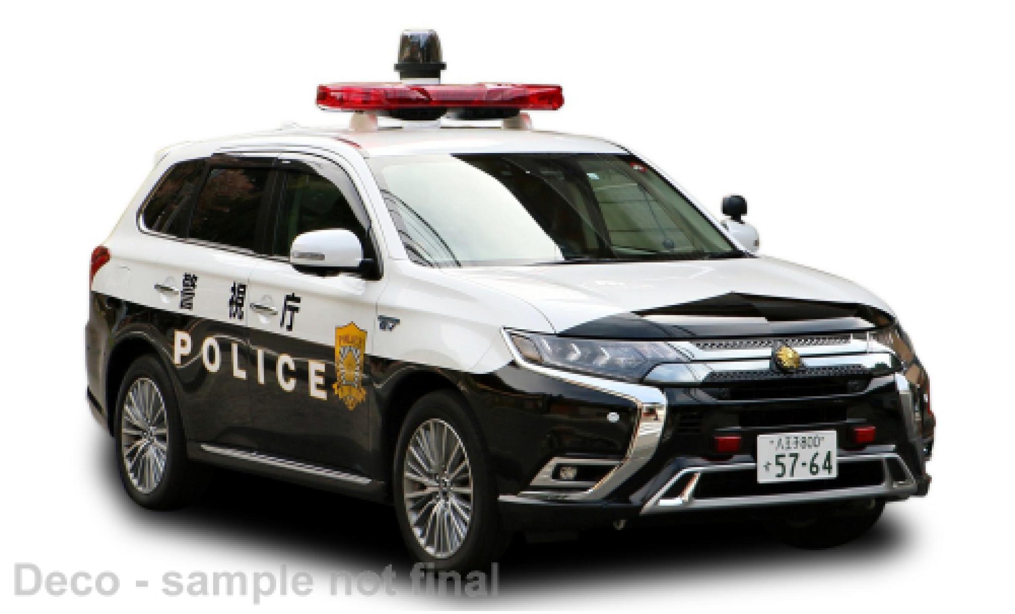 Mitsubishi Outlander Vitesse RHD Polizei Japan 2019 1:43 modellautos
