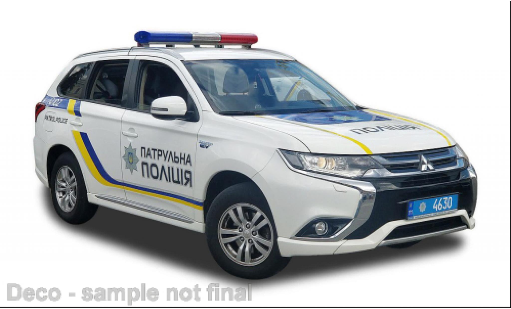 Mitsubishi Outlander Vitesse Ukraine Police 2017 1:43 modellautos