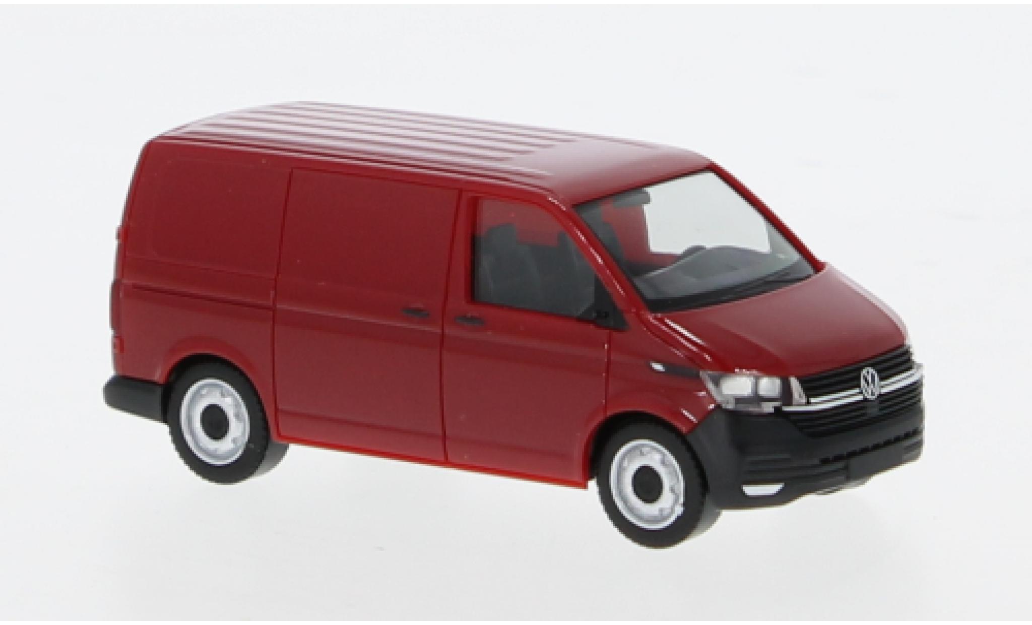 Volkswagen T6 1/87 Herpa .1 Kasten rot 1:87 modellautos