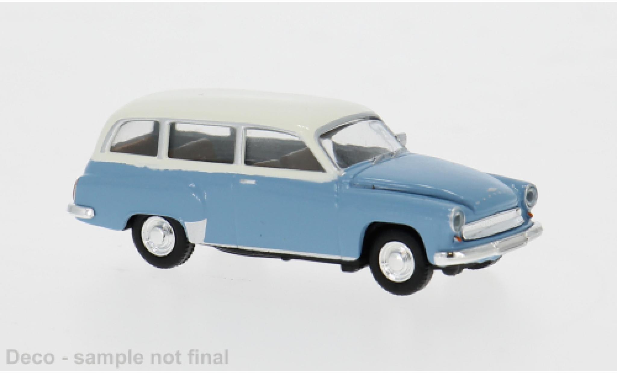 Wartburg 311 1/87 Brekina Kombi blau/weiss 1959 1:87 modellautos