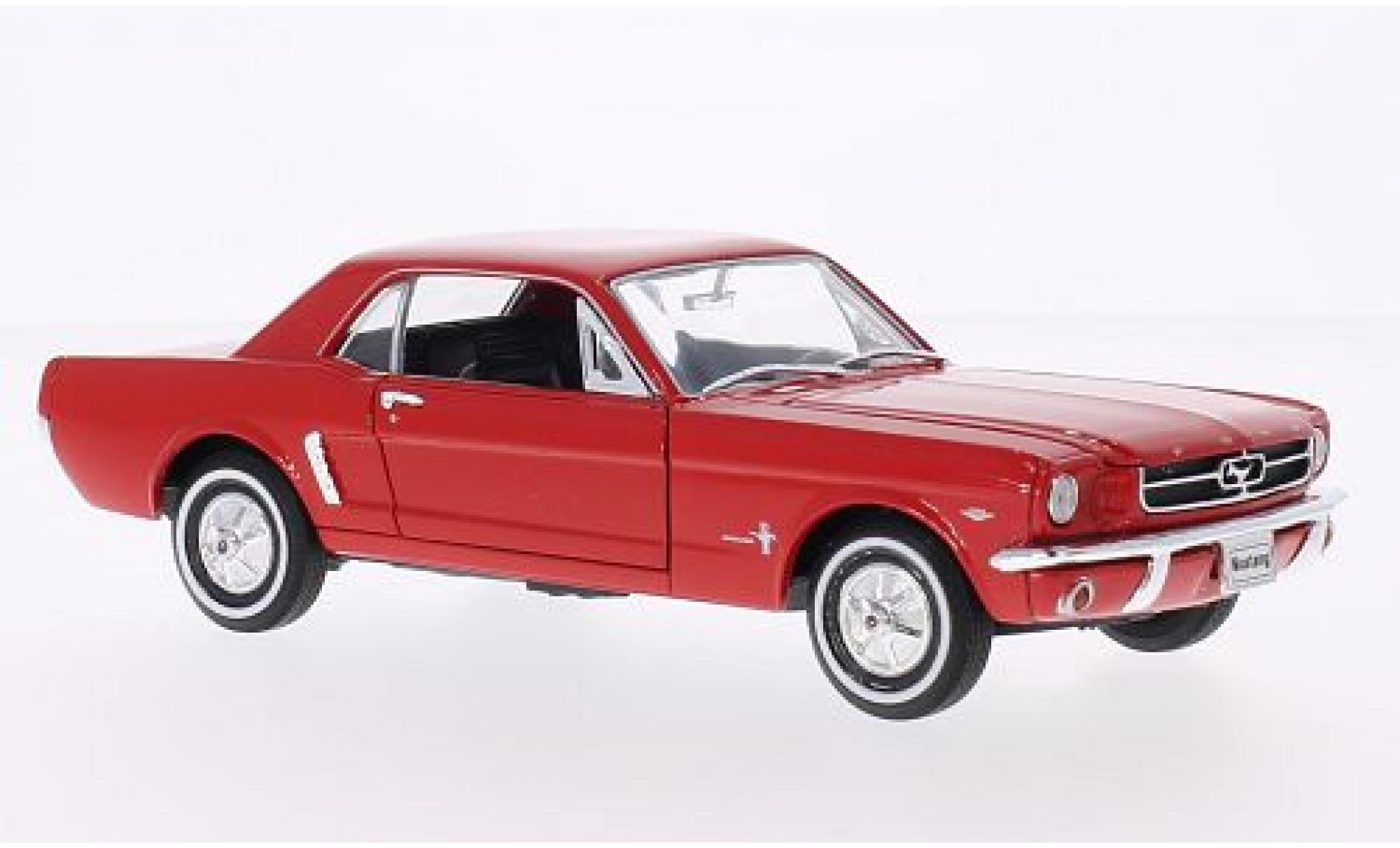 Ford Mustang 1/24 Welly Coupe rot 1964 1:24 modellautos