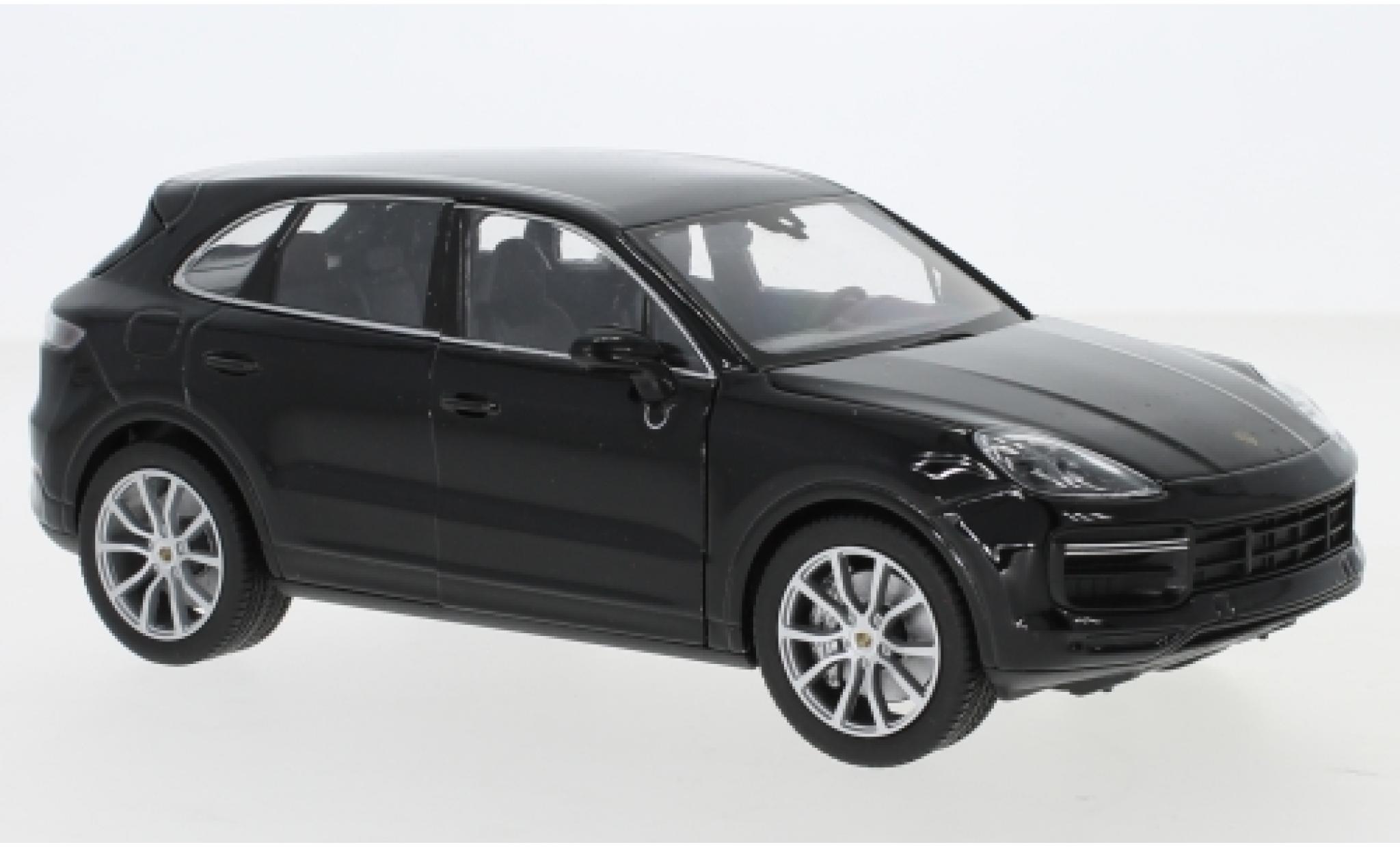 Porsche Cayenne Turbo 1/24 Welly schwarz 1:24 modellautos