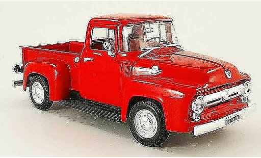 Ford F-100 Pickup 1/18 Welly 00 pick up rot 1956 modellautos